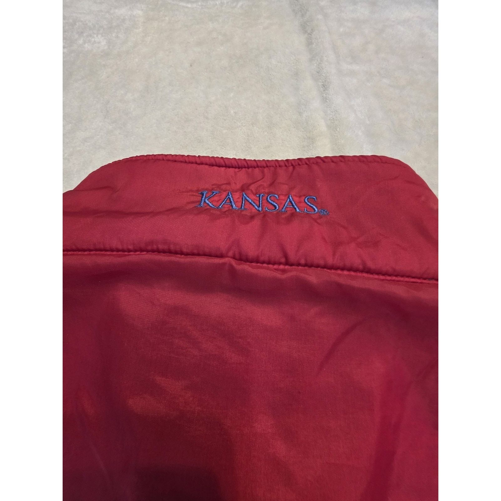 Majestic Kansas Jayhawks fleece jacket is a Majestic brand product Size US XL / EU 56 / 4 - 8 Thumbnail