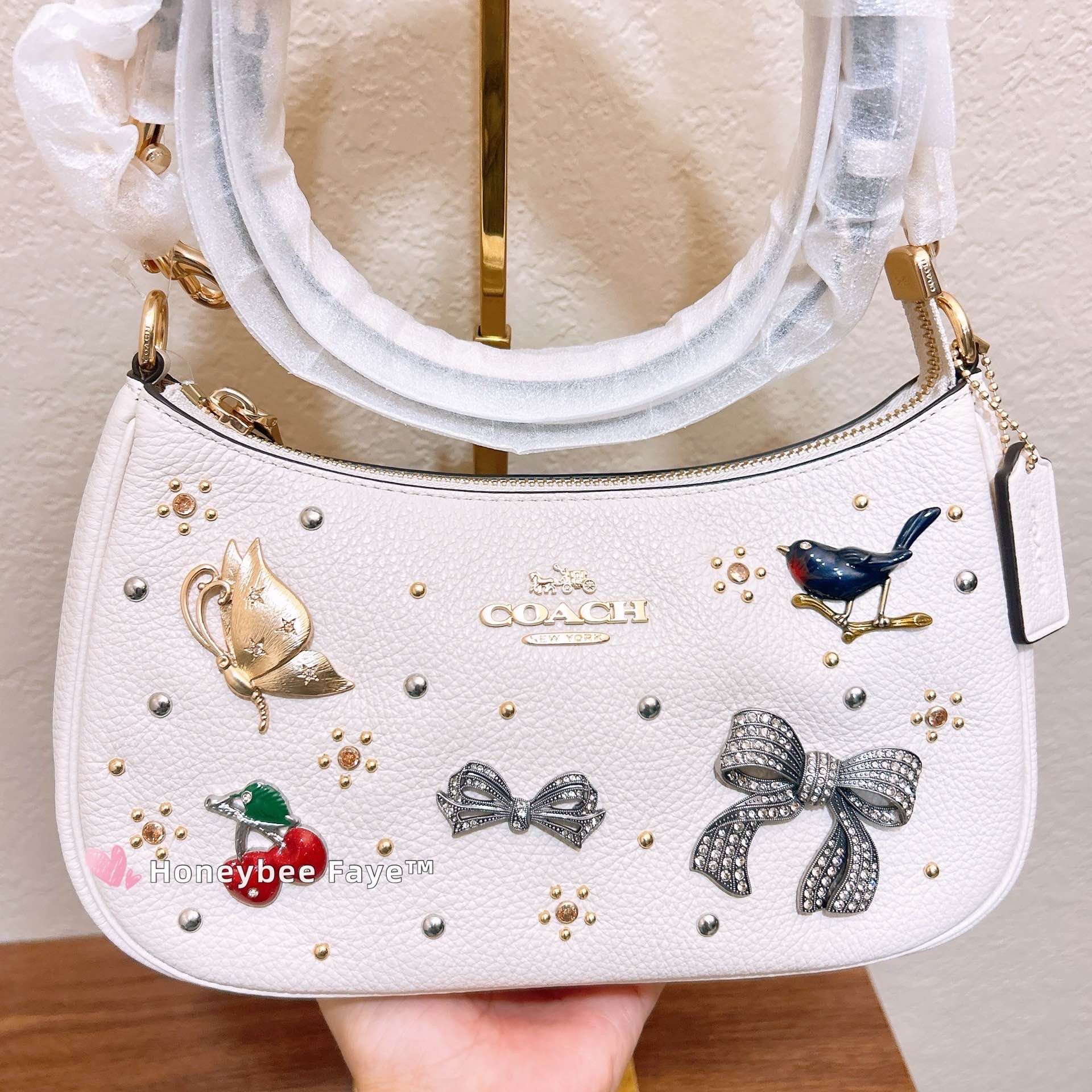 Coach NWT Coach Teri Shoulder Bag With Pins CCE87 Size ONE SIZE - 2 Thumbnail