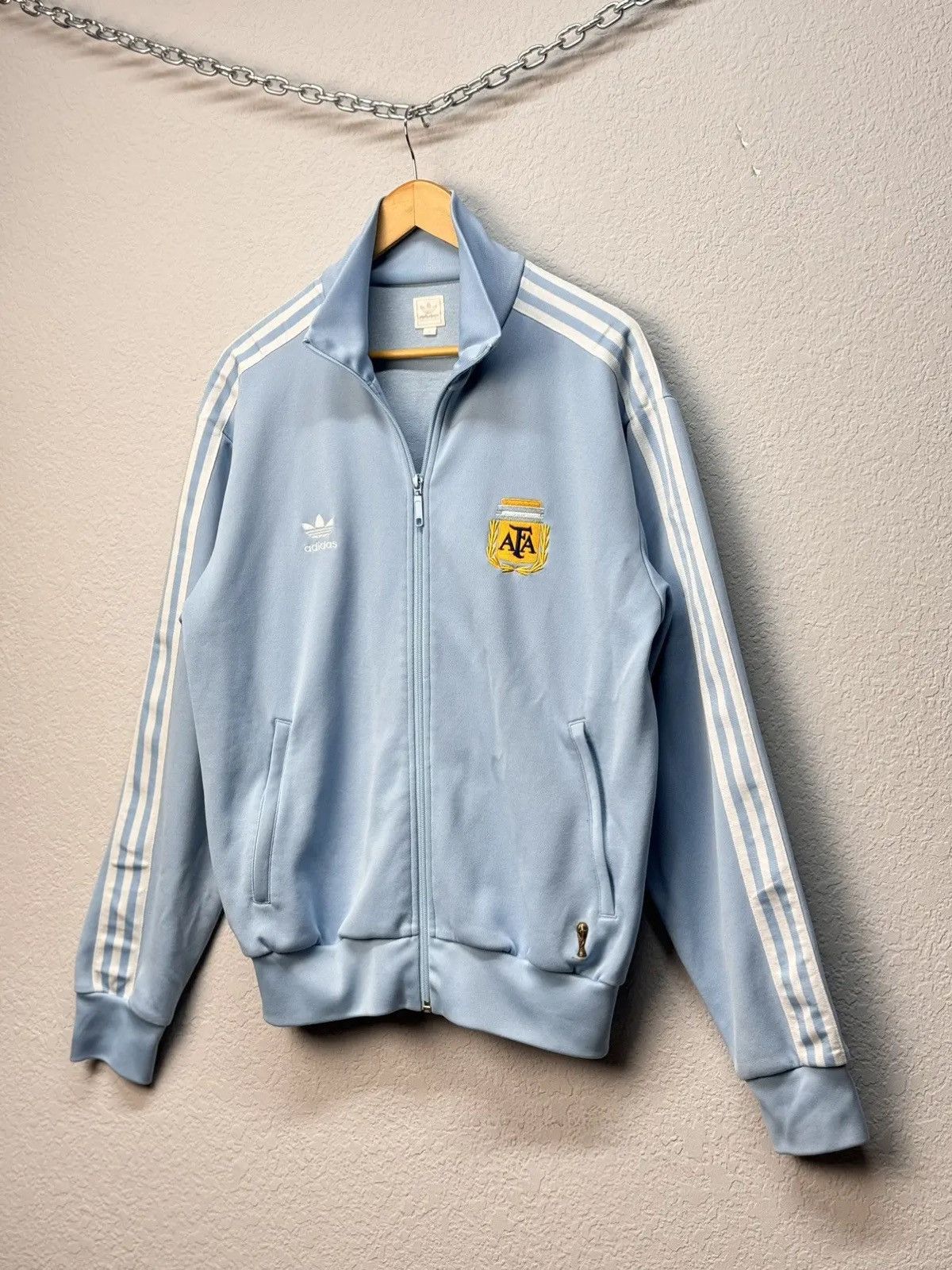 Adidas × Vintage Vintage Argentina World Cup Football Jacket Soccer 2006 Size US L / EU 52-54 / 3 - 3 Thumbnail