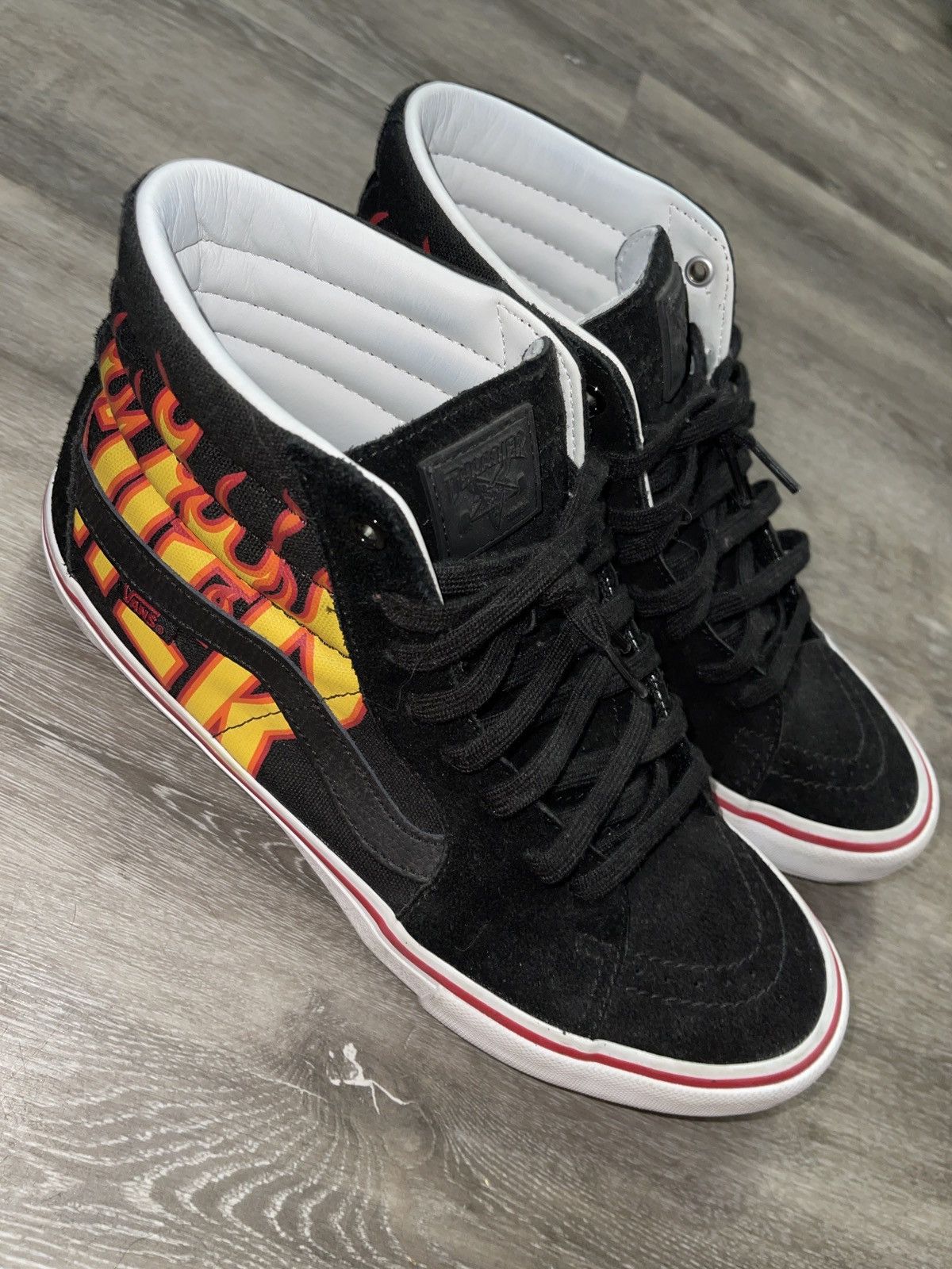 Vans Vans x Thrasher Hi Top Old Schools Size US 10.5 / EU 43-44 - 4 Thumbnail