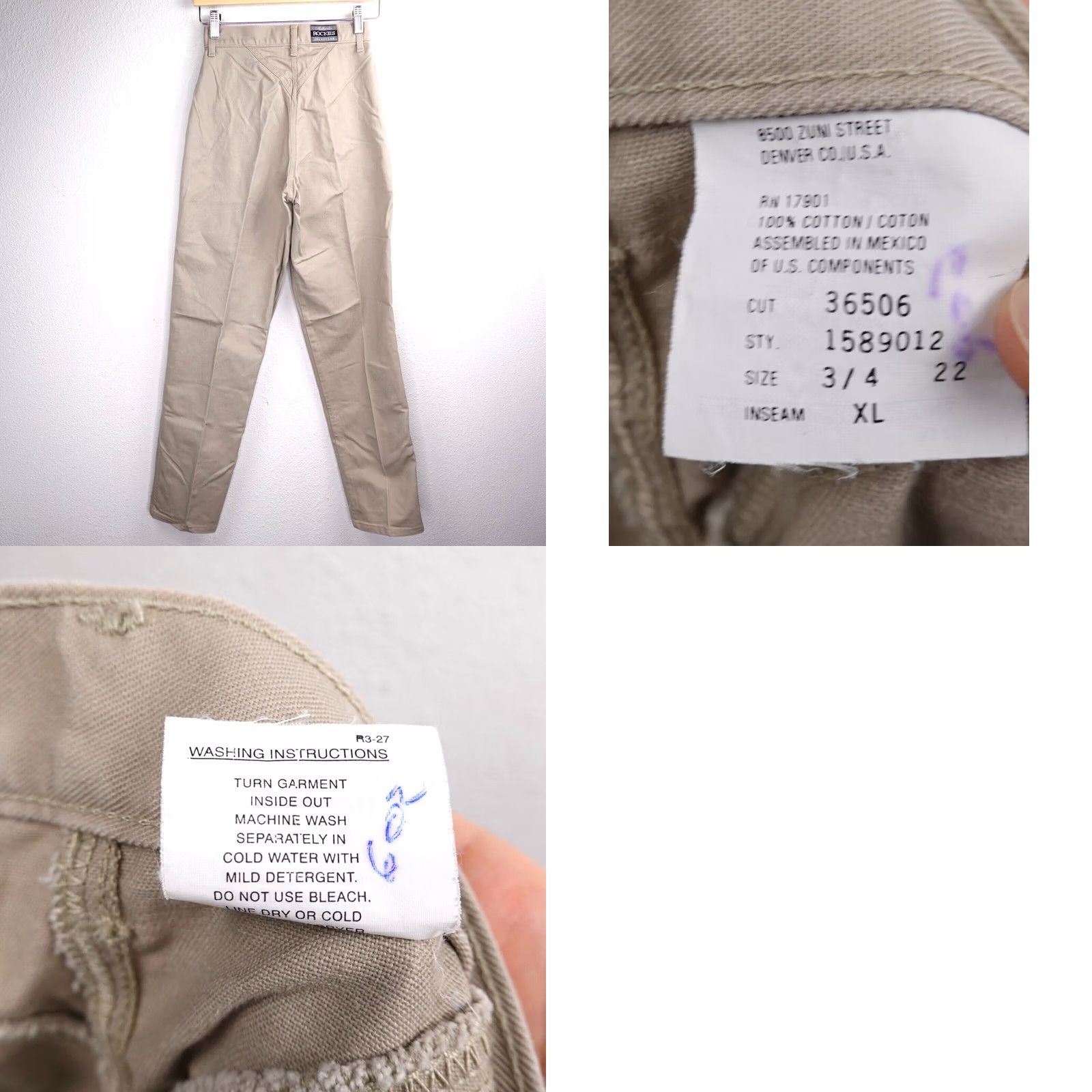 Vintage VINTAGE Rocky Mountain Jeans Women’s Jeans Beige Size 3/4 24X32 Size 26" / US 2 / IT 38 - 8 Thumbnail