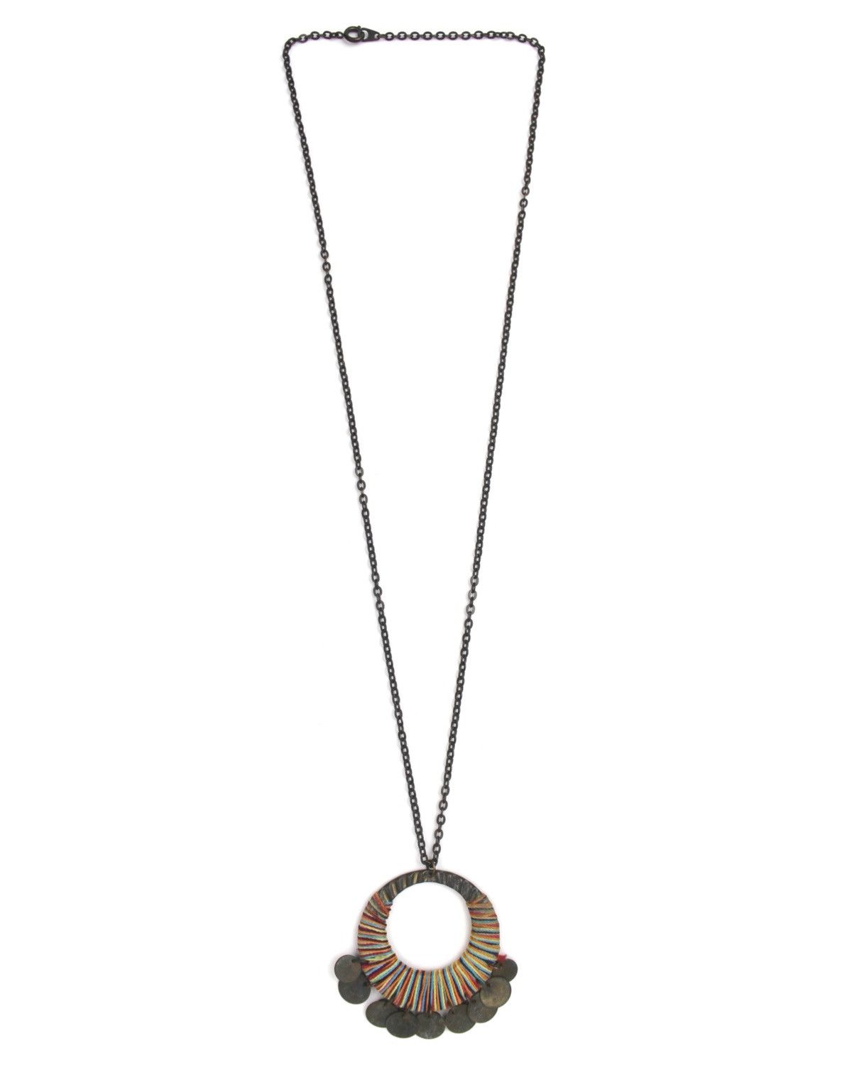 Hysteric Glamour 1990S JAPANESE MADE BOHO NOMAD RAINBOW DISC NECKLACE Size ONE SIZE - 2 Thumbnail