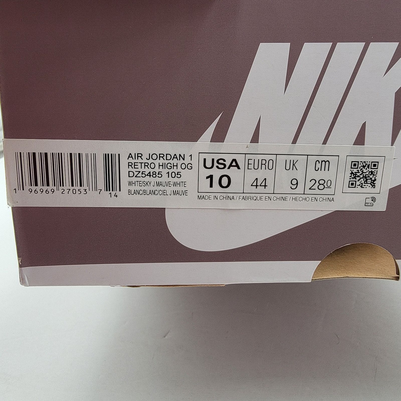 Nike Nike Air Jordan 1 Retro High OG Mauve - Men's Size 10 Size US 10 / EU 43 - 6 Thumbnail