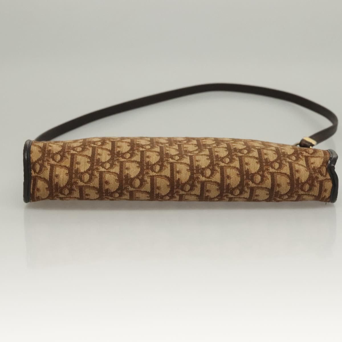 Dior DIOR Trotter Canvas Shoulder Bag Brown Gold Size ONE SIZE - 9 Thumbnail