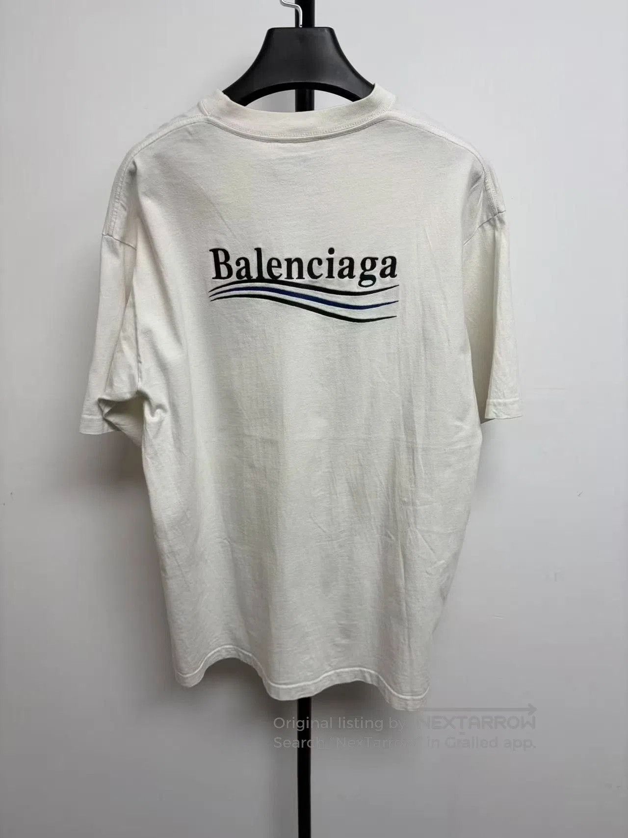 Balenciaga Balenciaga Logo Embroidered Loose Fit T-Shirt. Size US XXS / EU 40 - 2 Thumbnail