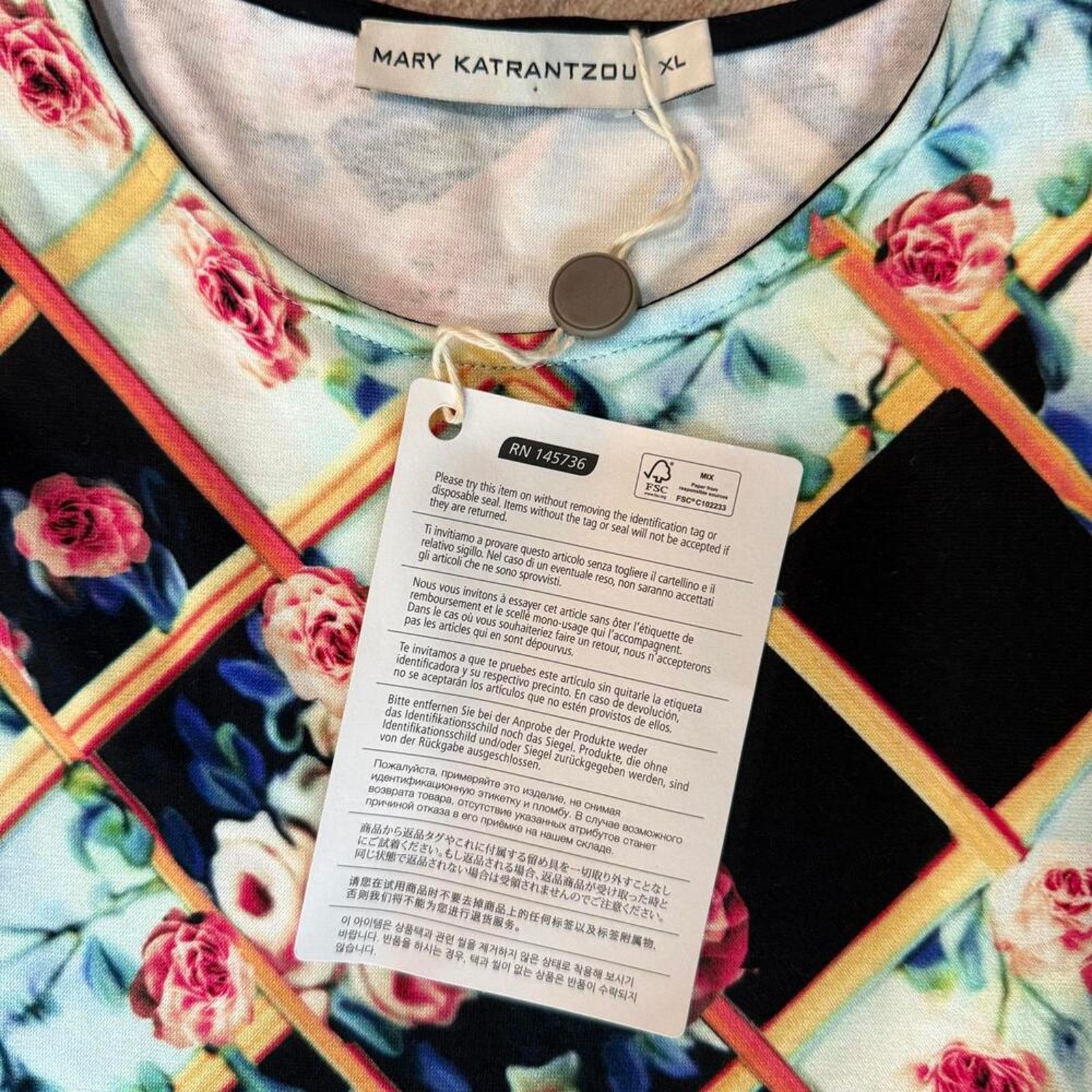 Mary Katrantzou Mary Katrantzou XL Fit & Flare Dress Resort 2014 NWOT Floral Size XL / US 12-14 / IT 48-50 - 5 Thumbnail