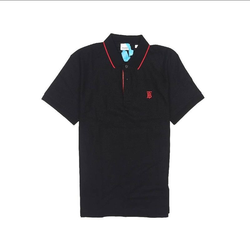 Burberry Black Short Sleeve Polo Shirt 0079