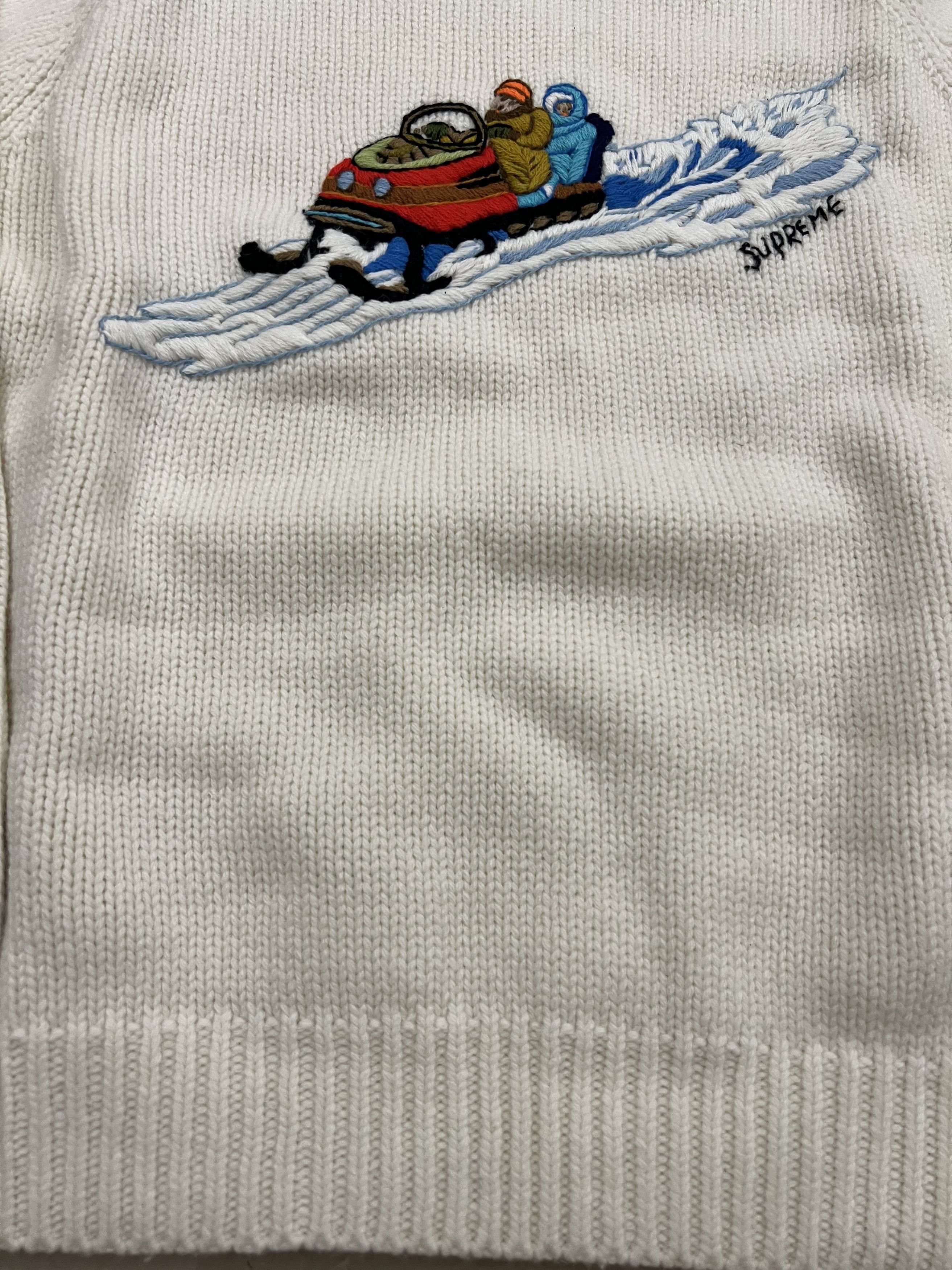 Supreme Supreme Snowmobile Sweater crewneck cross knit wear xmas Size US L / EU 52-54 / 3 - 12 Thumbnail
