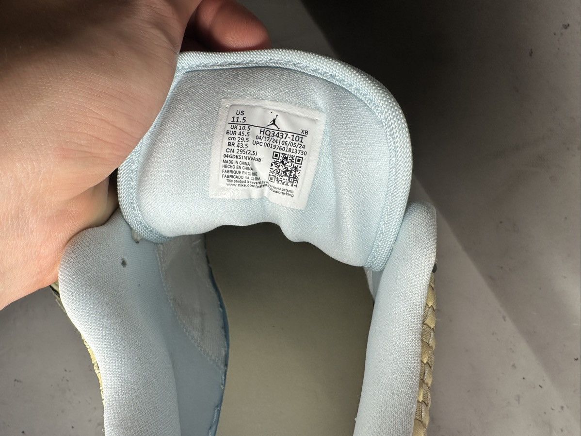 Jordan Brand × Nike Jordan 1 Low SE Coconut Milk Black Muslin Size US 11.5 / EU 44-45 - 5 Thumbnail