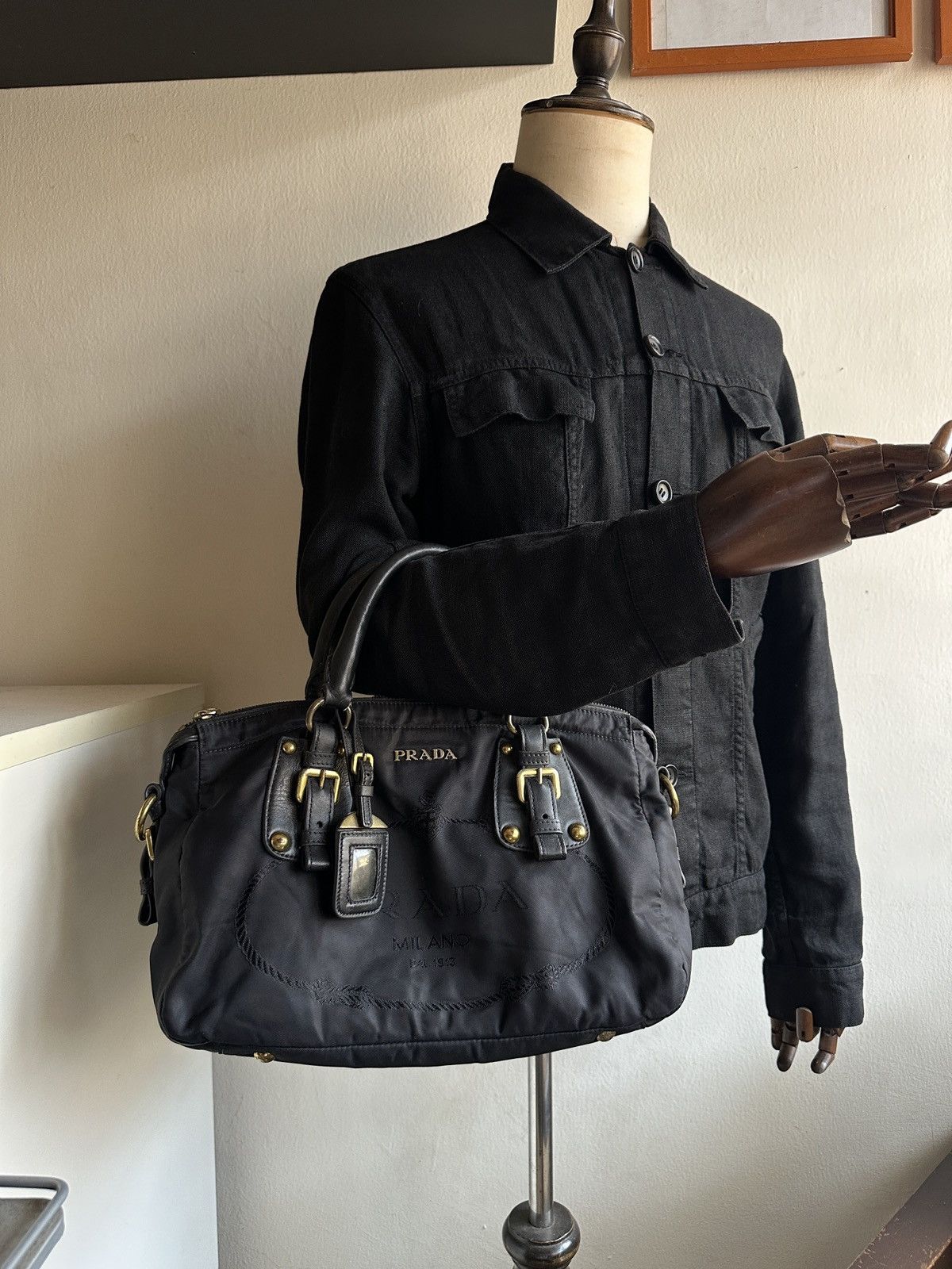 Prada 2000s Prada Tessuto Nylon Bag Size ONE SIZE - 13 Thumbnail