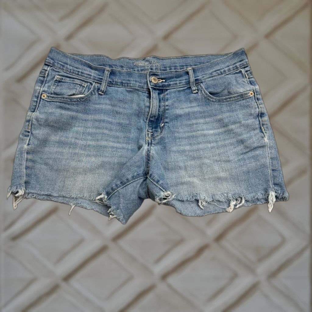Old Navy Old Navy Denim Shorts Women 10 Blue Medium Wash Cut-Off 5-Pocket Regular Rise Womens Size 32" / US 10 / IT 46 - 1 Thumbnail