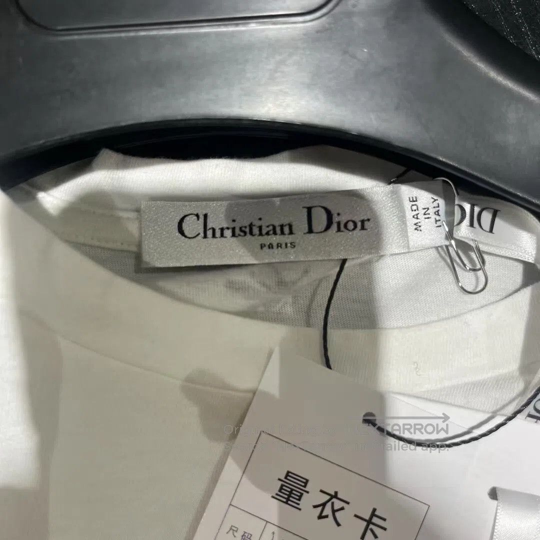 Dior Dior T-shirt with printed letters in the shape of white an Size M / US 6-8 / IT 42-44 - 2 Thumbnail