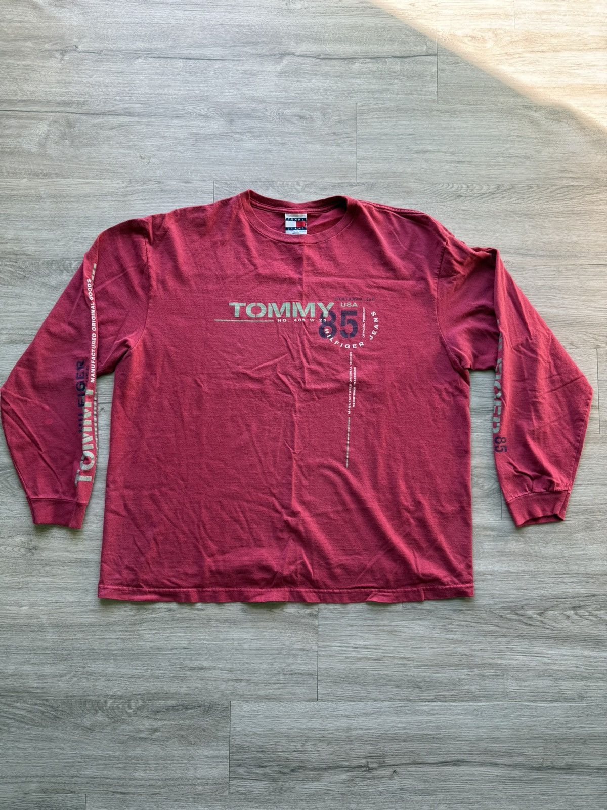 Tommy Hilfiger Vintage Tommy Hilfiger Long Sleeve T Shirt Tee Size US XL / EU 56 / 4 - 1 Thumbnail