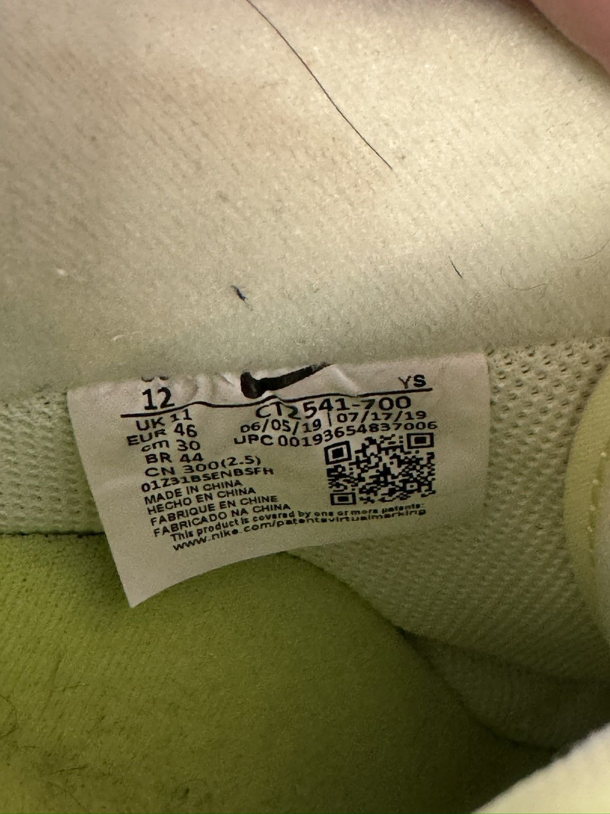 Nike Nike Air Force 1 Low 'Just Do It - Barely Volt' Size US 12 / EU 45 - 6 Thumbnail