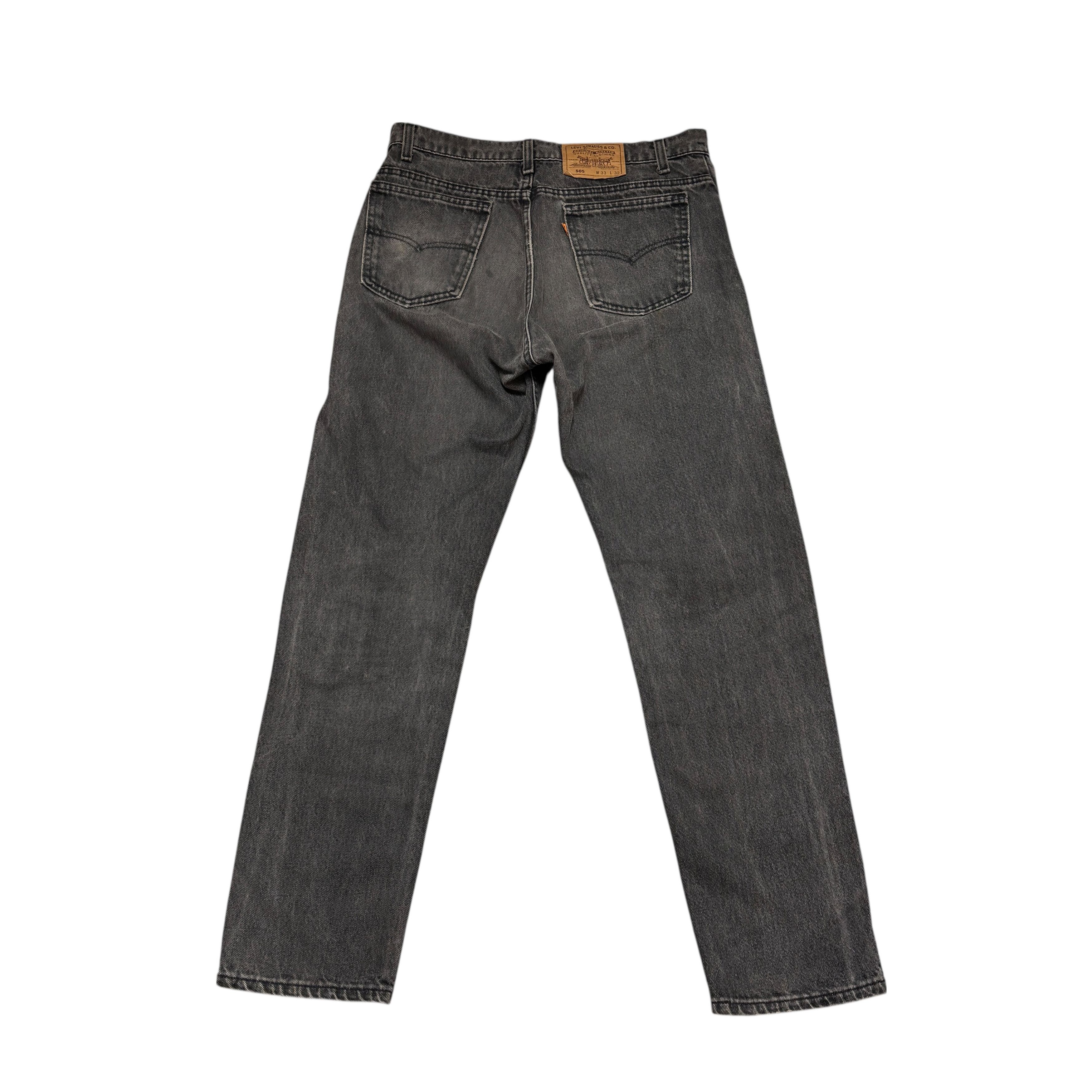 Levi's Vintage Levis 505 Jeans 90s Made In Usa Orange Tab Size US 33 - 2 Thumbnail