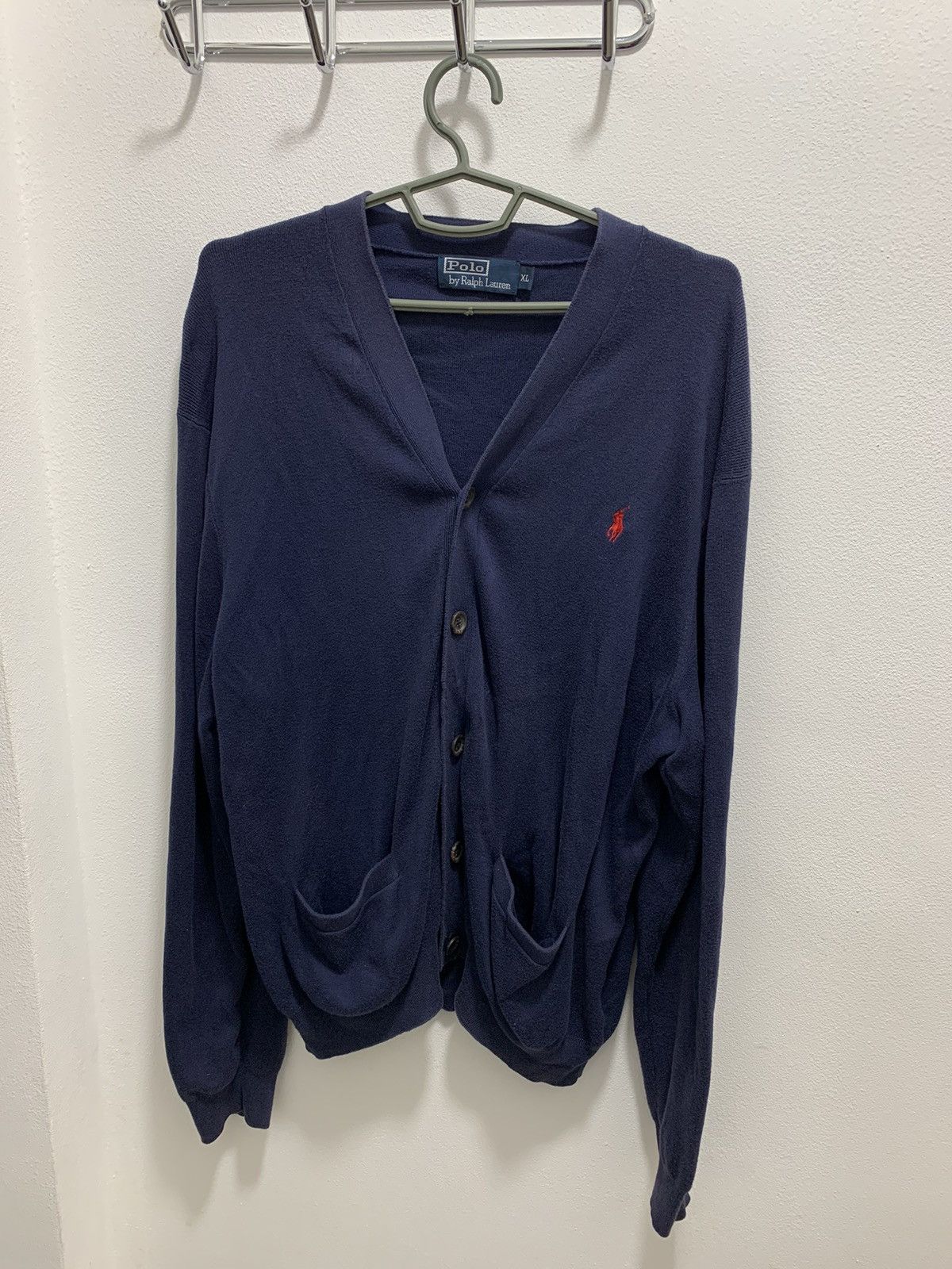 Polo Ralph Lauren Vintage Polo Ralph Lauren Pima Cotton Cardigan Size US XL / EU 56 / 4 - 1 Thumbnail