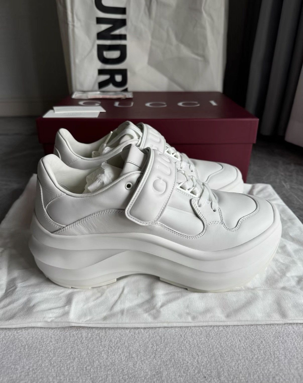 Gucci Gucci Thick-Sole Velcro Dad Sneakers K6 Size US 9 / IT 39 - 4 Thumbnail
