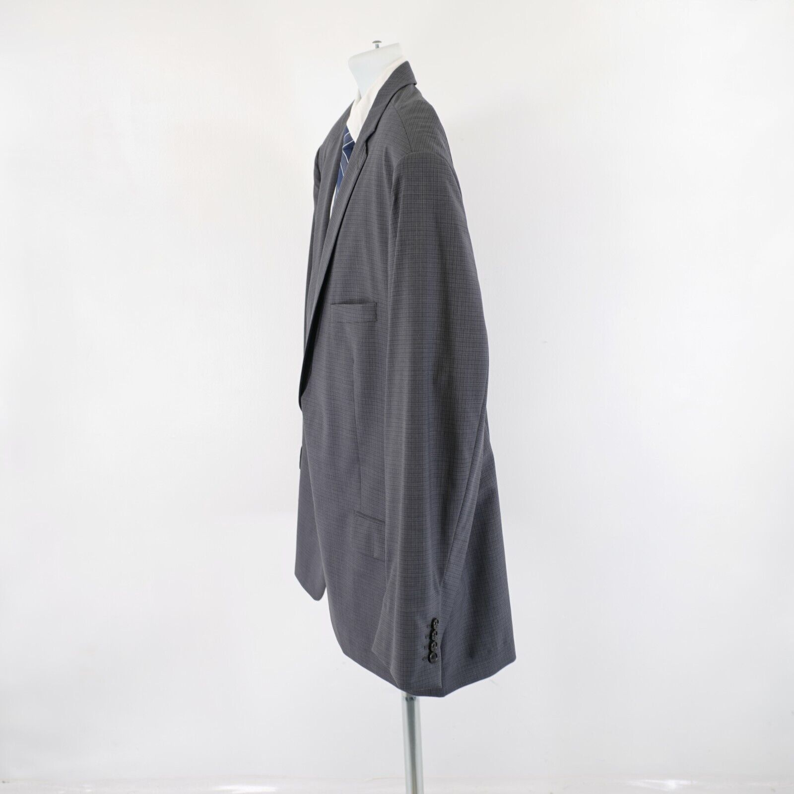 Ralph Lauren Ralph Lauren Gray Plaid 2 A Piece Suit 54L 52/30 Flat Front Size 54L - 8 Thumbnail