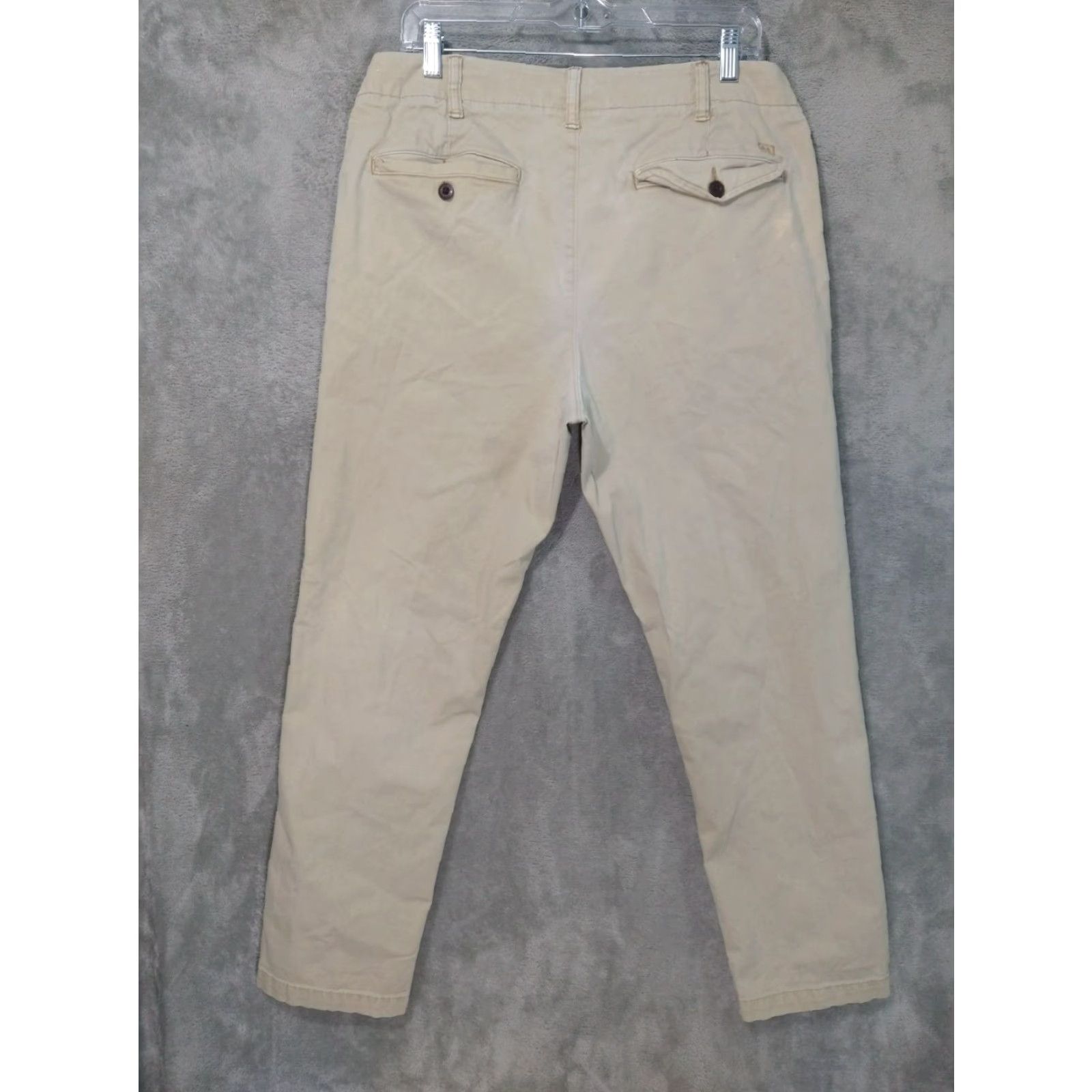 American Eagle Outfitters American Eagle Pants Mens 34x32 Beige Chino Slim Straight Next Level Flex Casual Size US 34 / EU 50 - 2 Thumbnail