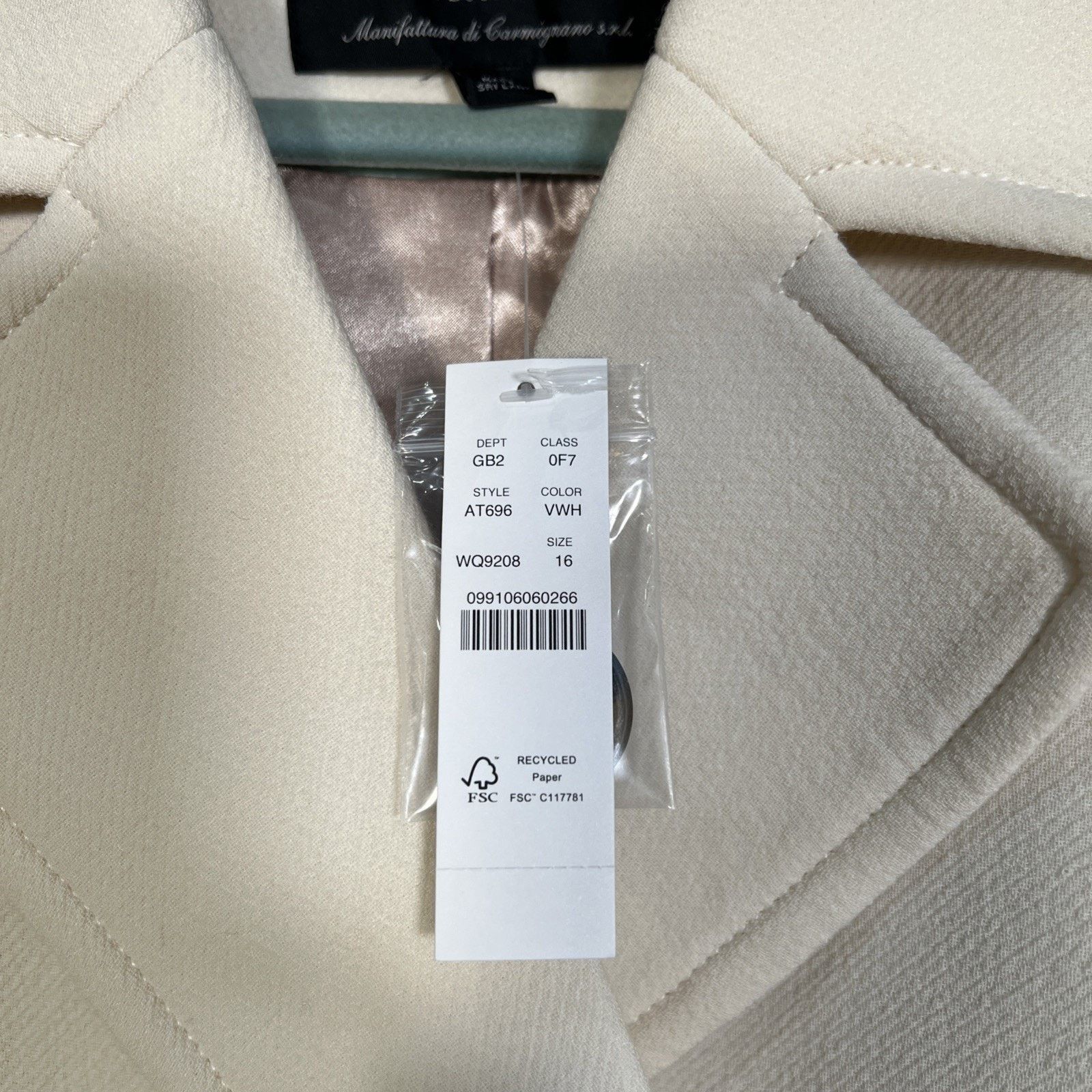 J.Crew Double-breasted lady coat in Italian double-cloth wool Sz 16 Size XXL / US 16-18 / IT 52-54 - 3 Thumbnail
