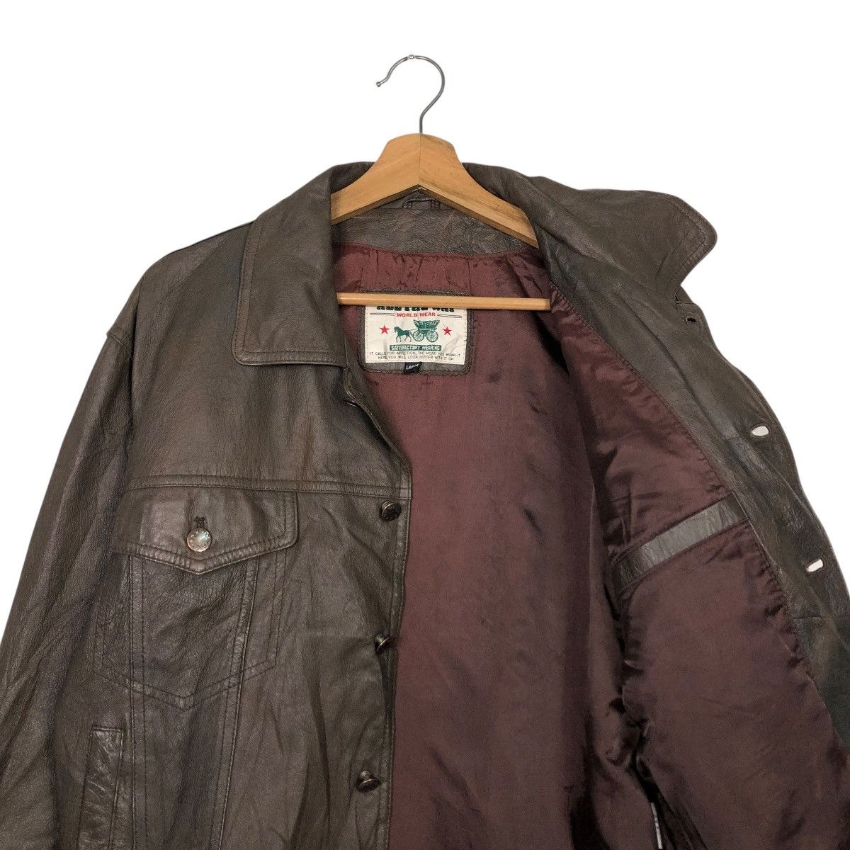 Japanese Brand 🔥VINTAGE BIKER LEATHER JACKET ALL THE WAY ISSEY MIYAKE Size US L / EU 52-54 / 3 - 14 Thumbnail