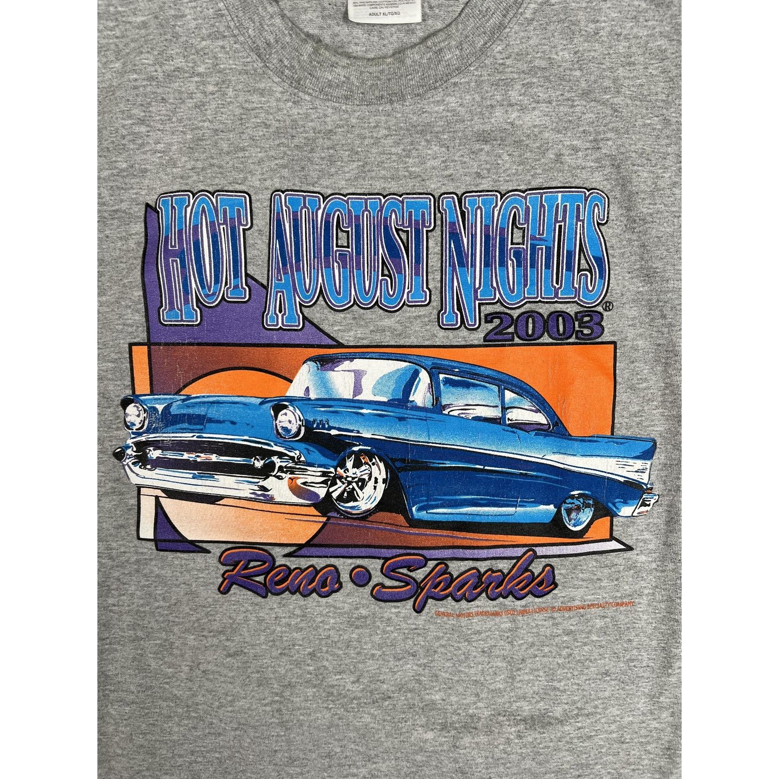 Port & Company Vintage Hot August Nights Shirt Mens XL Gray 2003 Reno Spark Size US XL / EU 56 / 4 - 2 Thumbnail