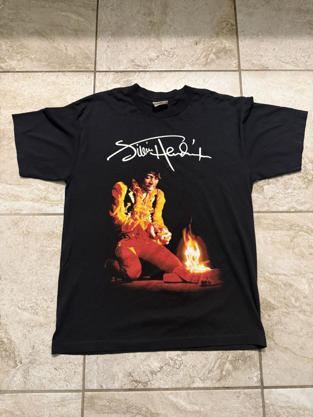 Other Vintage Jimi Hendrix Black Tee Size US L / EU 52-54 / 3 - 1 Thumbnail