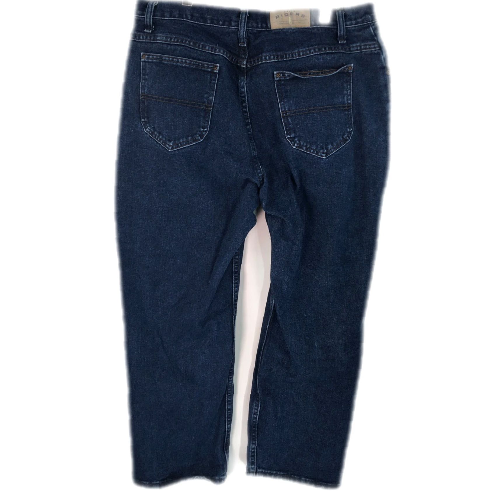 Vintage Riders Jeans Main Selling Point: Casual Straight Relaxed Leg Flat Front Denim Blue Jeans 18P Mens Size 18 Blue Size 40" / US 18 - 2 Thumbnail