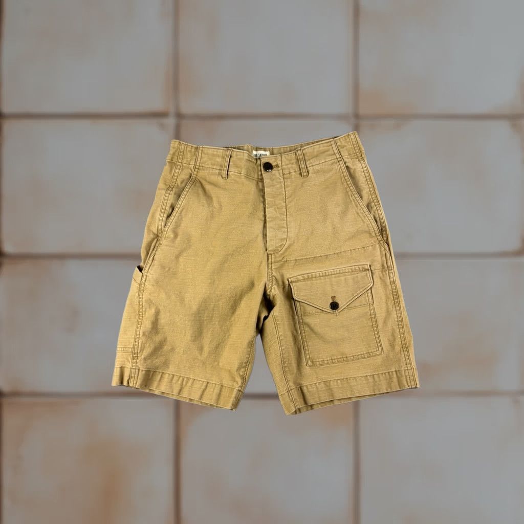 Todd Snyder Todd Snyder Cargo Shorts Mens 28 Brown Button Fly Utility Pocket Casual Cotton Spandex Flat Front Inseam 7" Size US 28 / EU 44 - 1 Thumbnail