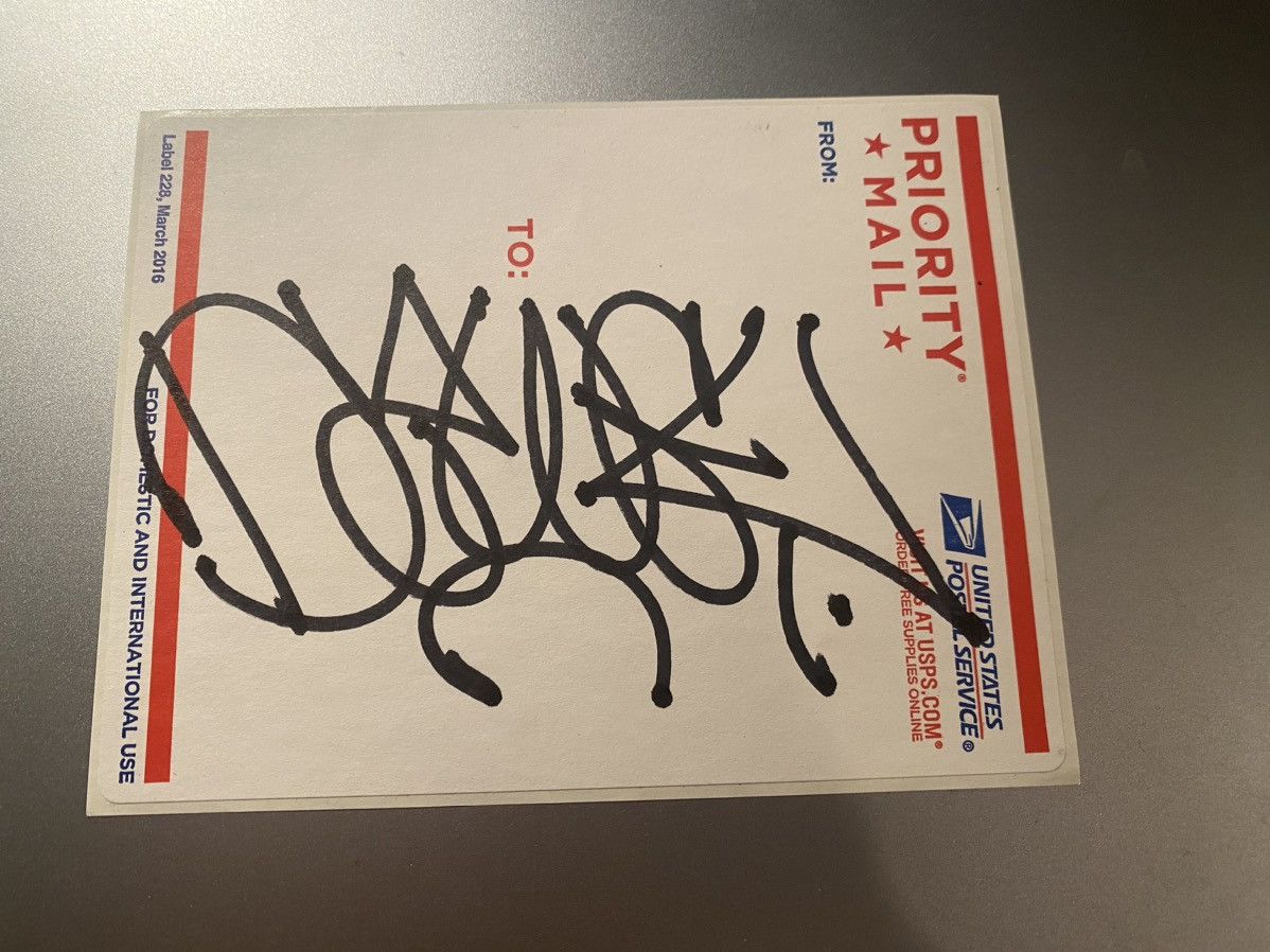 IRAK Dawgy VTS hand drawn postal sticker Irak Barry McGee Adek Size ONE SIZE - 1 Preview