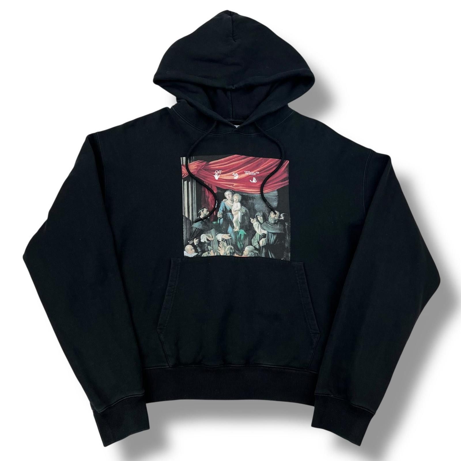 Off-White Off-White Caravaggio Painting Black Hoodie Size US XL / EU 56 / 4 - 2 Thumbnail