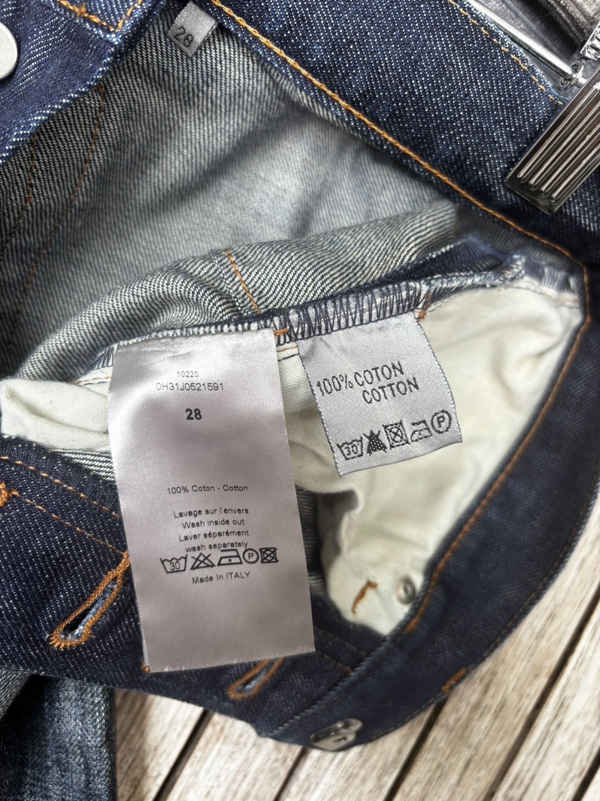 Dior Dior Hedi Slimane Distressed Jeans Size US 28 / EU 44 - 20 Thumbnail