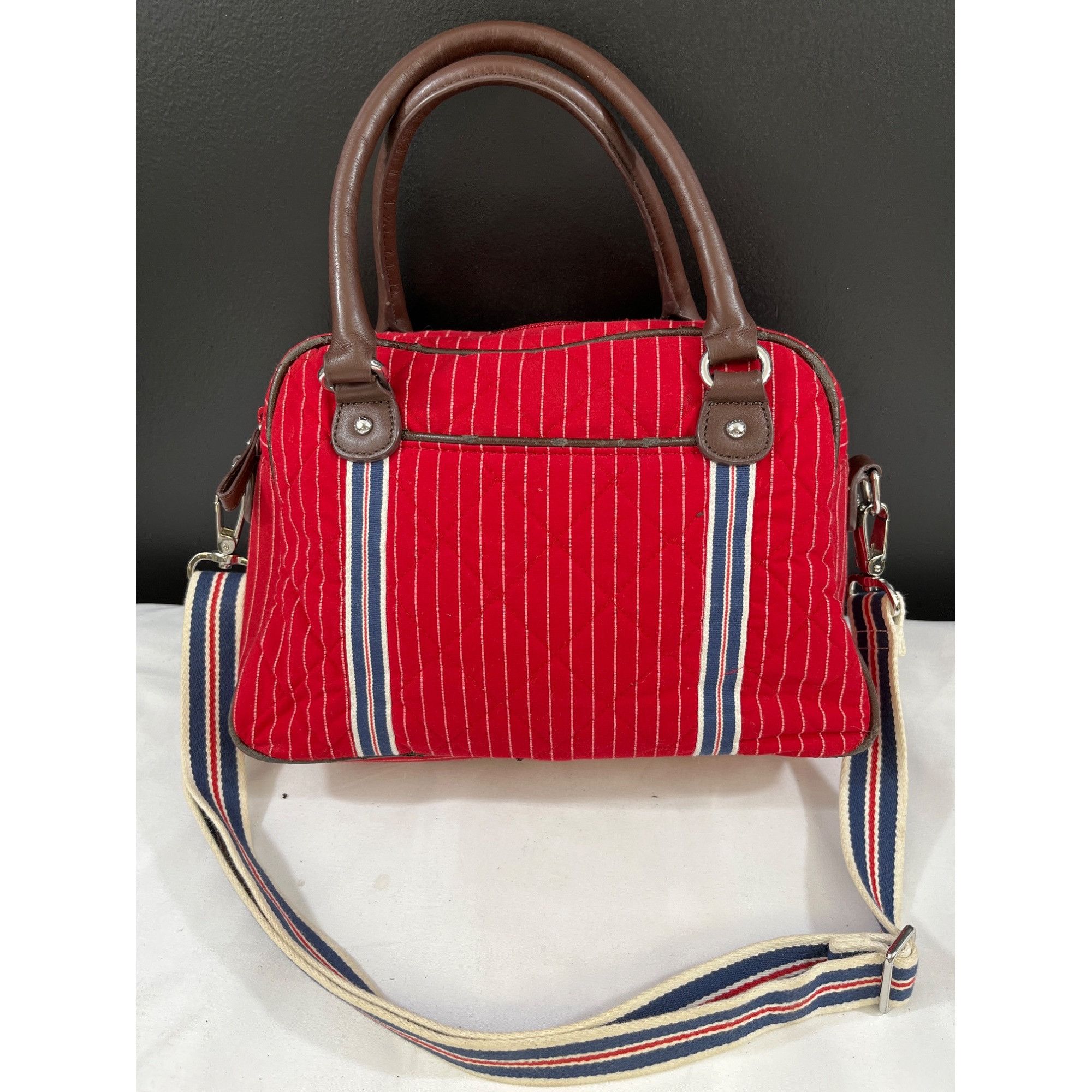 Vera Bradley Vera Bradley Women's Red Striped Purse/Crossbody SKU 5675 Size ONE SIZE - 1 Thumbnail