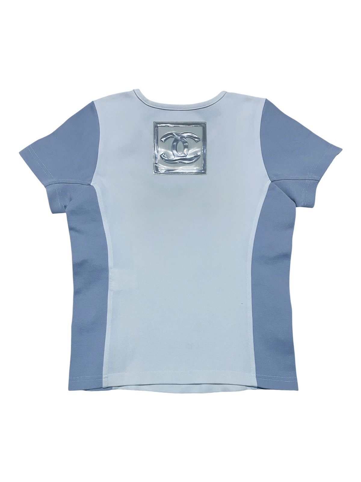 Chanel 💥Last Price💥Chanel Sport Line CC Logo SS01 Short Sleeve Top Size M / US 6-8 / IT 42-44 - 3 Thumbnail