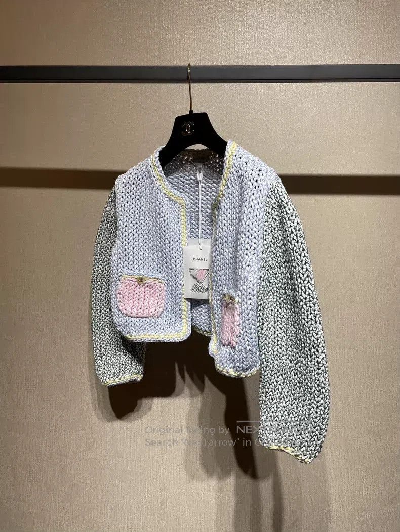 Chanel Chanel Macaron colour colour knitted jacket Size XS / US 0-2 / IT 36-38 - 3 Thumbnail