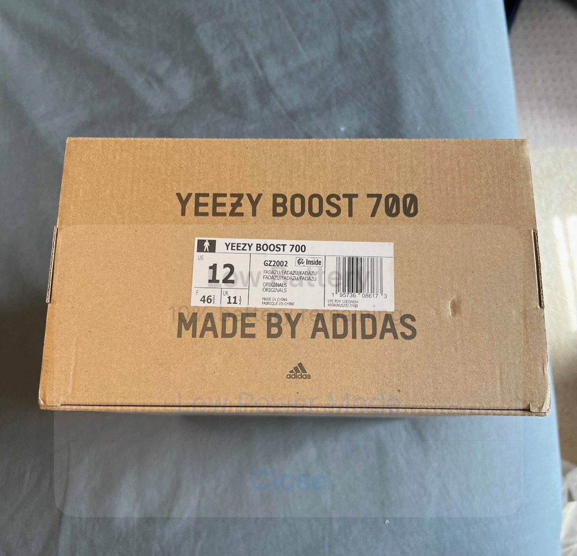 Adidas × Kanye West Adidas Yeezy Boost 700 Faded Azure Size 12 GZ2002 Size US 12 / EU 45 - 7 Thumbnail