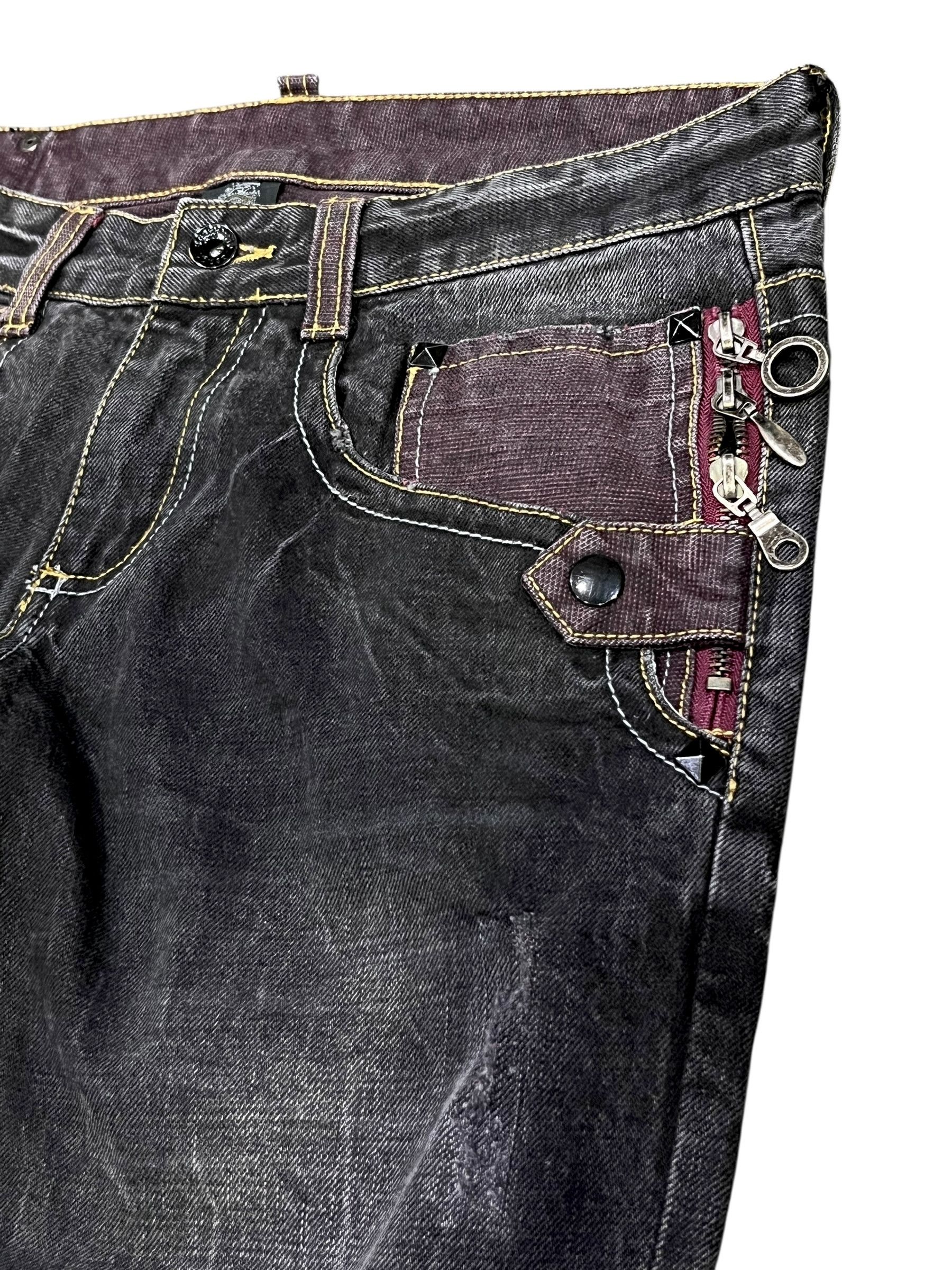 semanticdesign Semantic Design Japan Multi-Head Zipper Clawmark Flare Denim Size US 30 / EU 46 - 7 Thumbnail