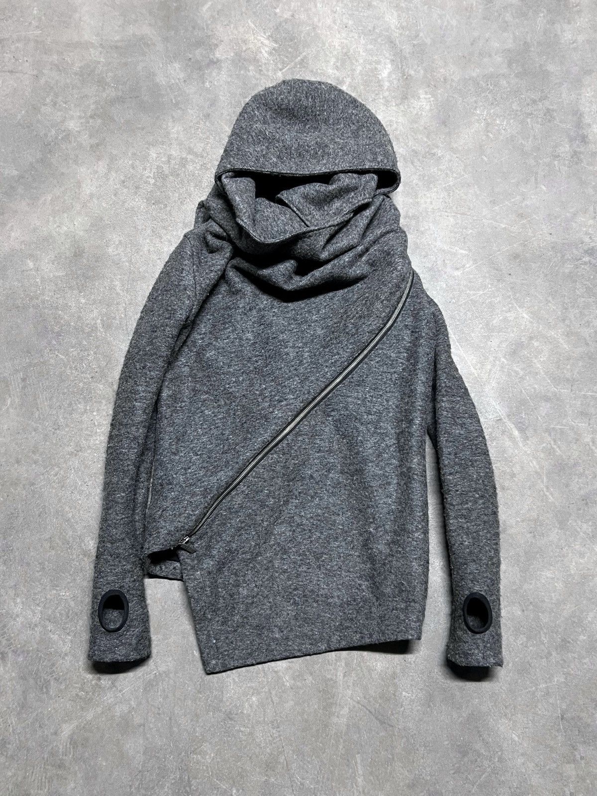 Rick Owens Italian Thumb Hole Asymmetrical Zip Japanese Rick Jacket Size M / US 6-8 / IT 42-44 - 1 Thumbnail