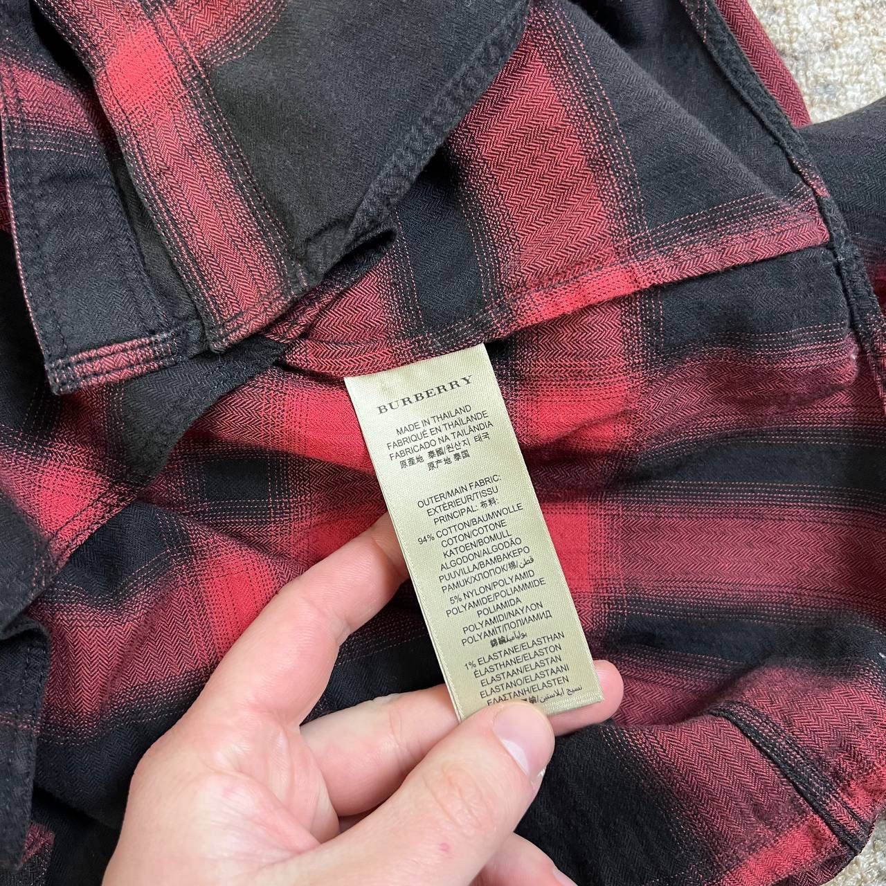 Burberry Burberry Luxury Plaid Flannel Button Up Shirt Size S / US 4 / IT 40 - 5 Thumbnail