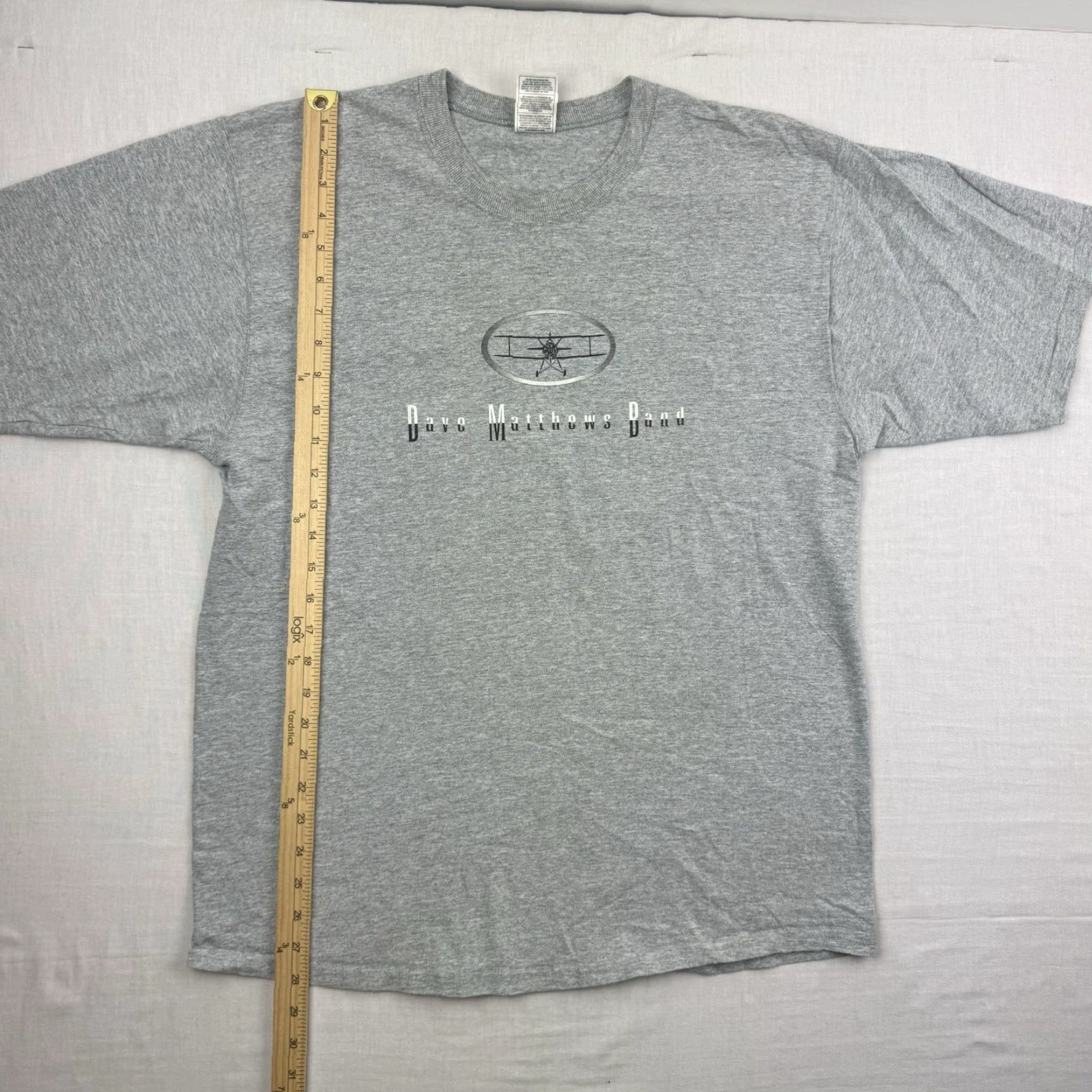Fruit Of The Loom Vintage Dave Matthews Band T Shirt Adult Large Gray Band Tee Summer 1998 Tour Size US L / EU 52-54 / 3 - 6 Thumbnail