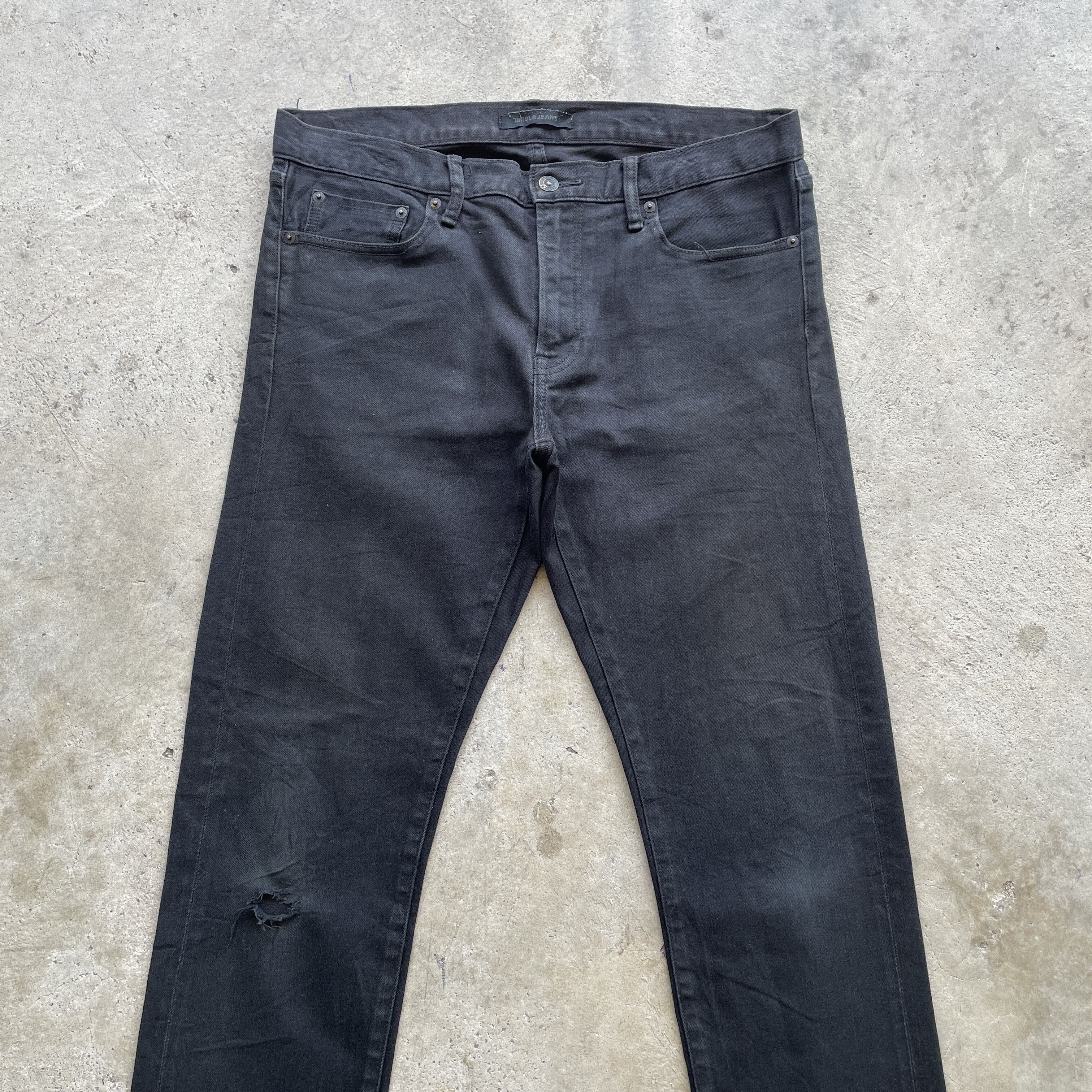 Japanese Brand Vintage Japanese Black Skinny Jeans Distressed Denim Pants Size US 34 / EU 50 - 4 Thumbnail