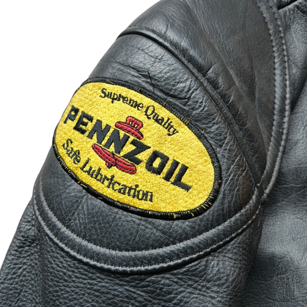 Vintage Leather Biker Jacket Motor Shop Pro Shop Takai Size US L / EU 52-54 / 3 - 7 Thumbnail
