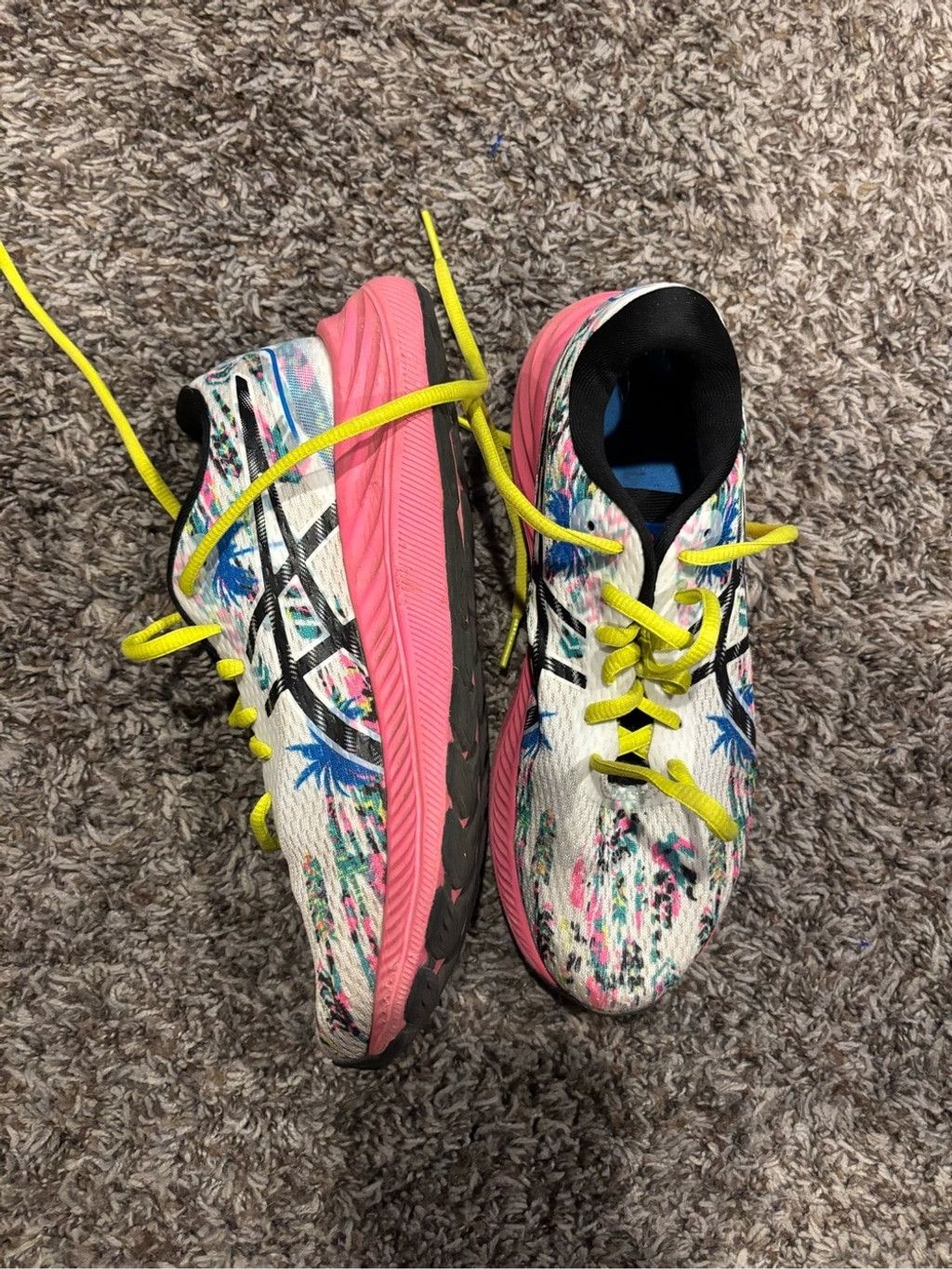 Asics ASICS White Knit Running Shoes Size US 6.5 / IT 36.5 - 3 Thumbnail
