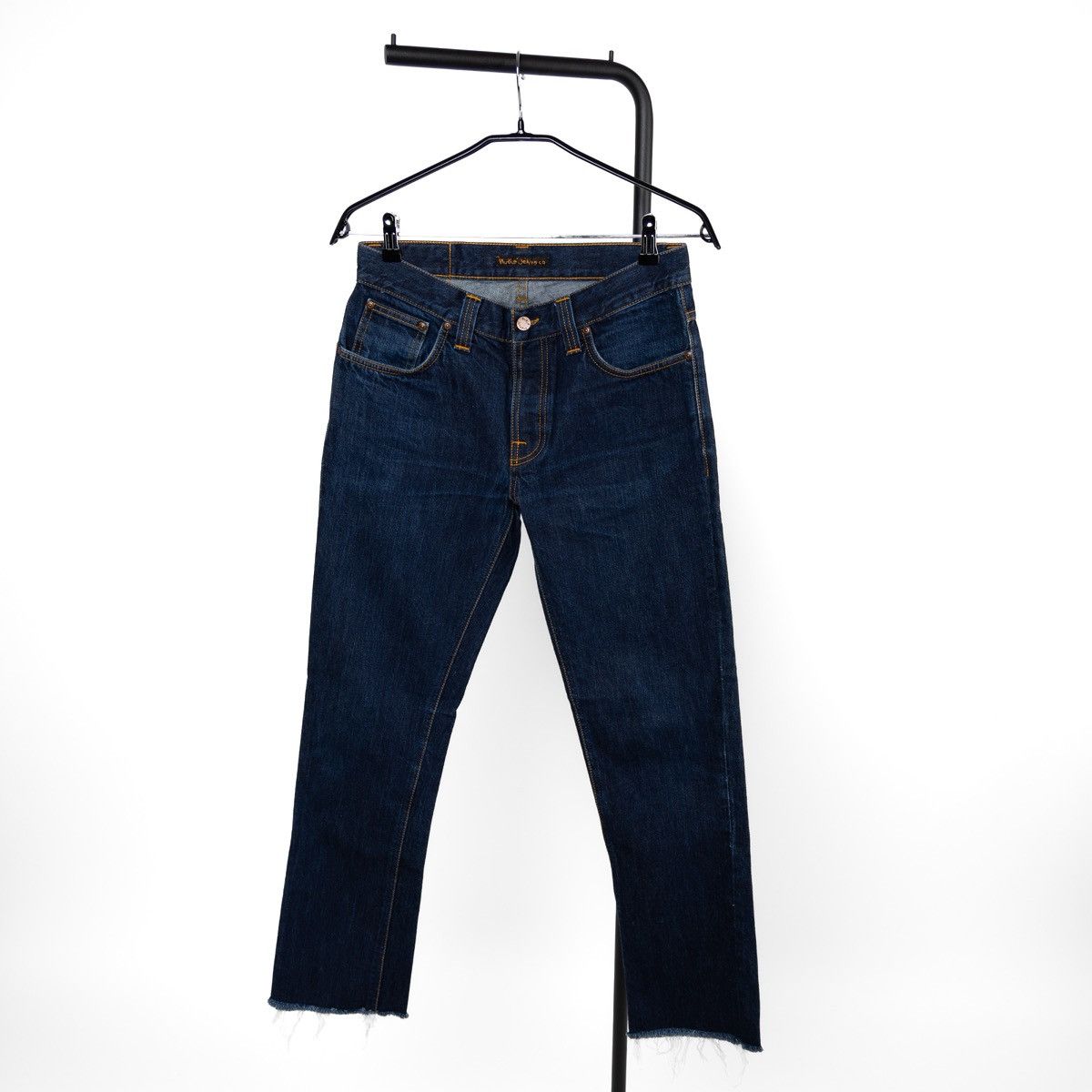 Nudie Jeans Nudie Jeans Grim Tim Mens Blue Denim Jeans Slim Fit Cotton Size US 31 - 1 Thumbnail