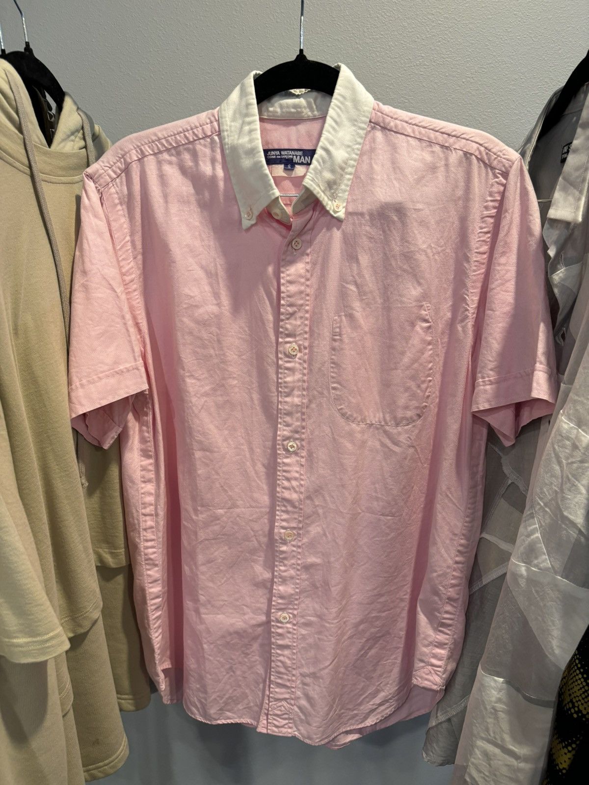 Comme des Garcons × Junya Watanabe Junya Watanabe AW07 Pink Button Up Shirt 👕 Size US S / EU 44-46 / 1 - 7 Thumbnail