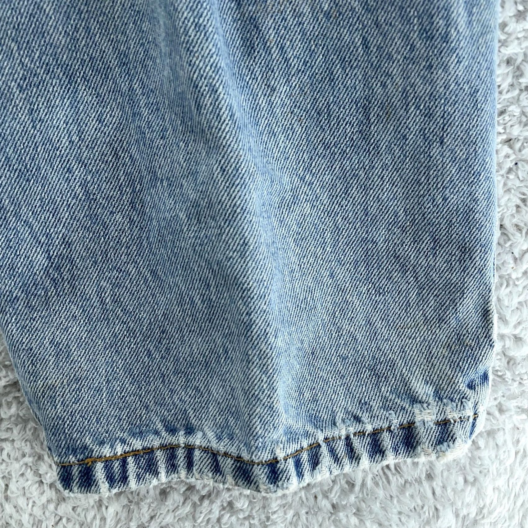 Levi's VINTAGE Levi's 550 Jeans 34x32 Relaxed Fit Light Wash Denim Orange Tab Men 34 Inseam 32 Size US 34 / EU 50 - 7 Thumbnail