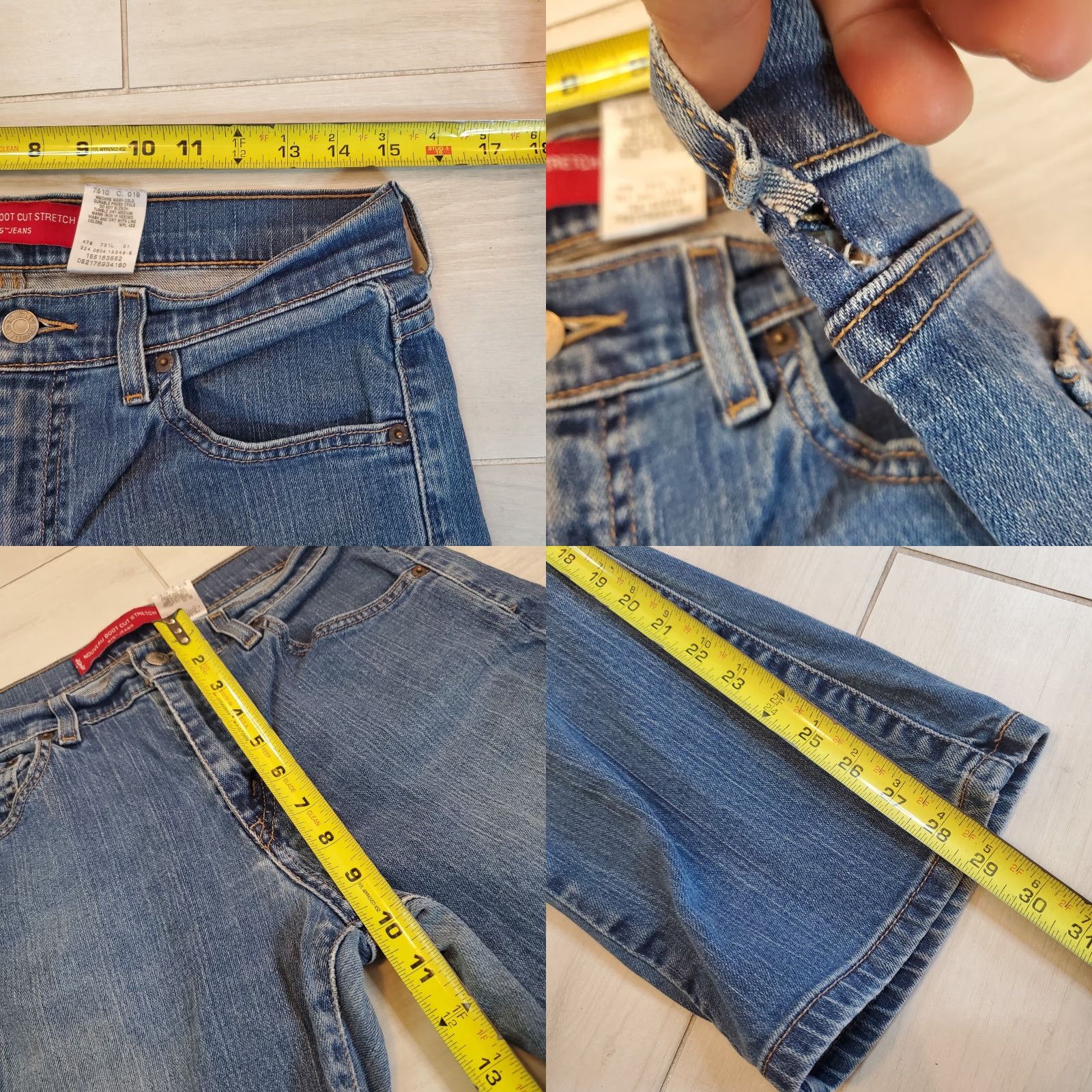Levi's VTG Levi's Nouveau Boot Cut 515 Blue Jeans Medium Wash Low Rise 10s Women Jeans 5-Pocket Denim 29in Inseam Y2K 90s Logo Blue Size 32" / US 10 / IT 46 - 8 Thumbnail