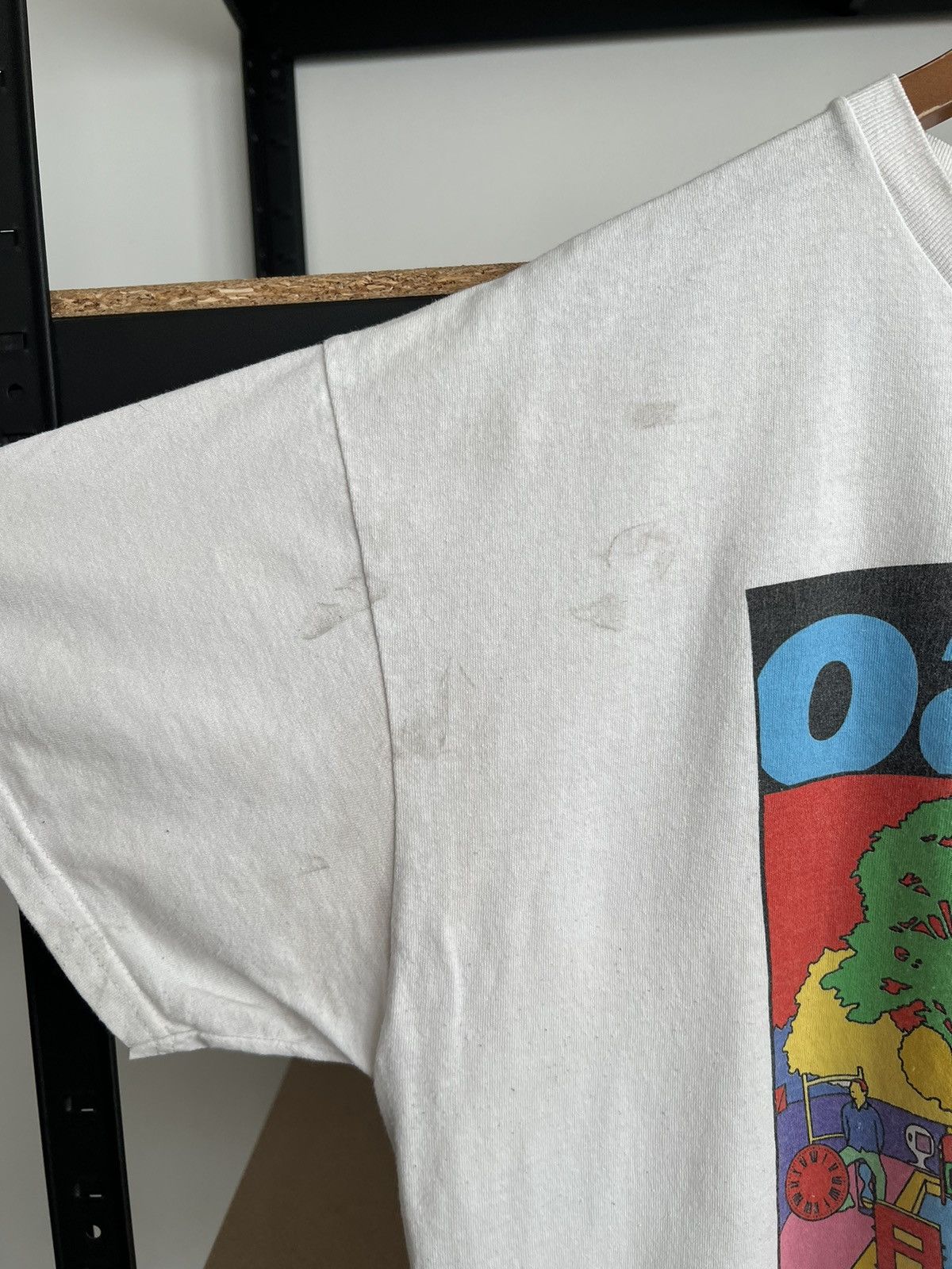 Band Tees Vintage 2022 Oasis Be Here Now Britpop White T-shirt Size US XL / EU 56 / 4 - 9 Thumbnail