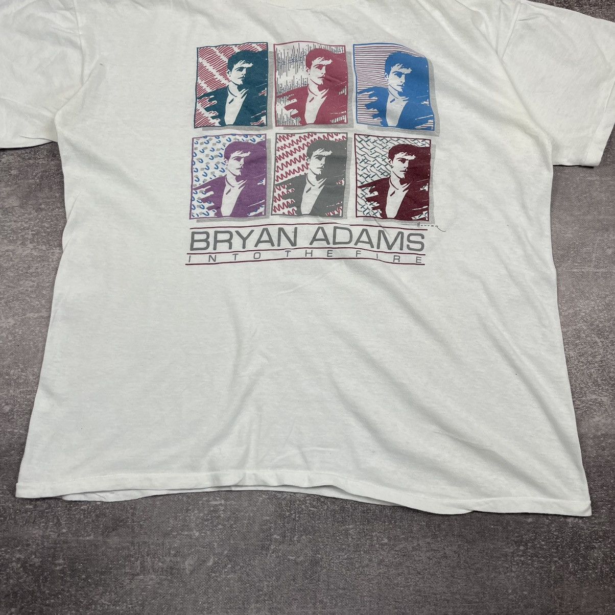 Band Tees Vintage 1987 Bryan Adams Into the Fire Single Stitch T Shirt Size US XL / EU 56 / 4 - 3 Thumbnail