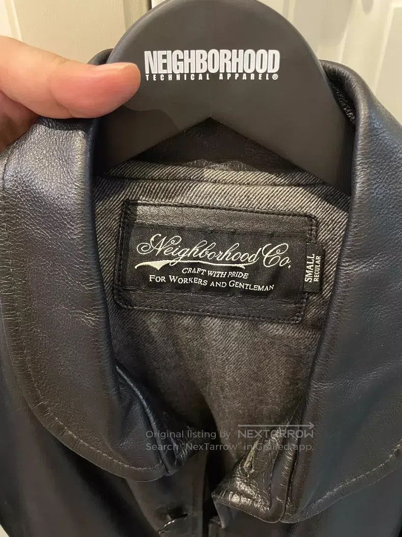 Neighborhood Neighborhood Cowhide Leather Jacket, Size S Size US S / EU 44-46 / 1 - 2 Thumbnail